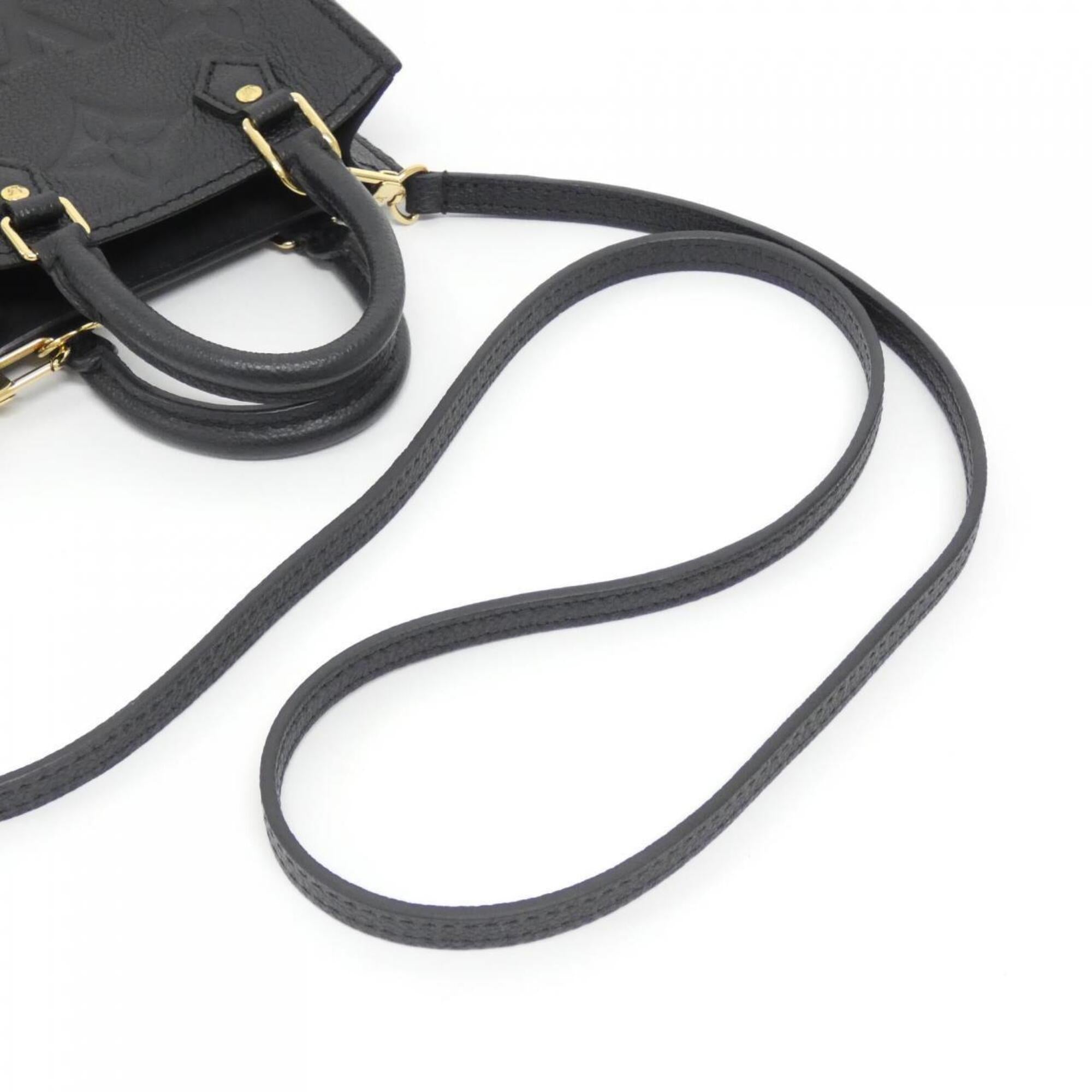 Louis Vuitton Black Leather Handbag (Pre-Owned)