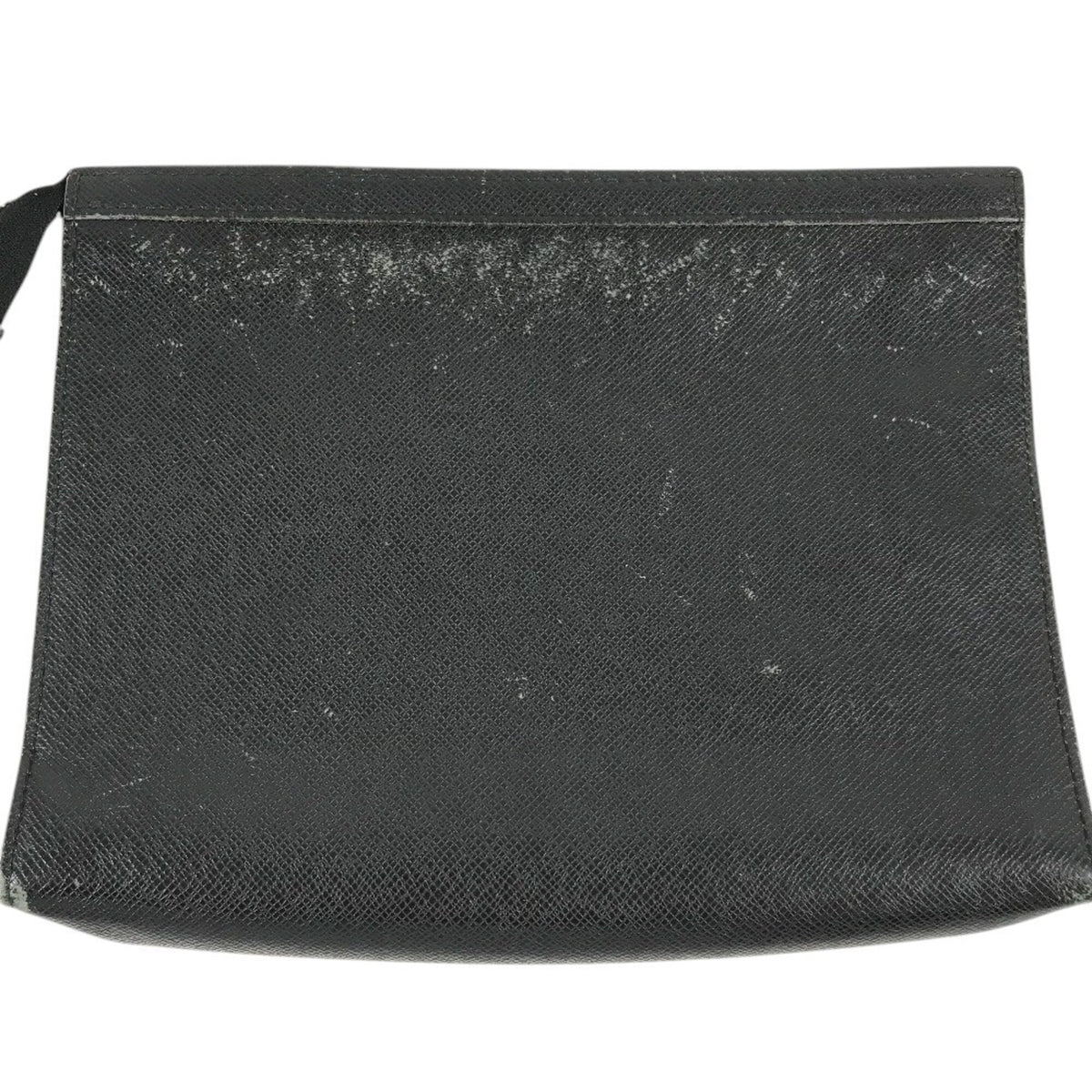 Louis Vuitton Ardoise Black Taiga Leather Clutch Bag Pochette Pouch (Pre-Owned)