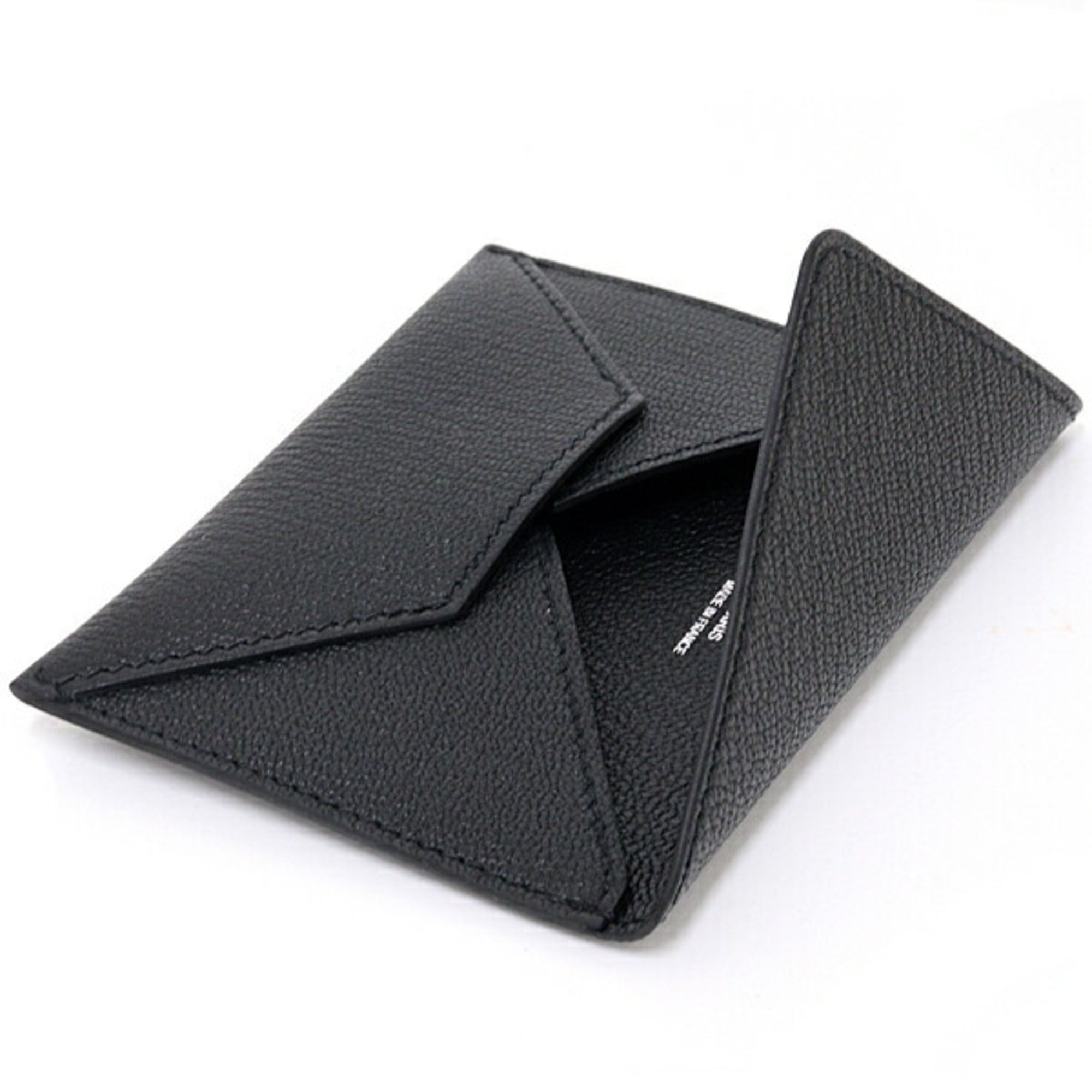 Hermes Kara Black Chevre Myzore Leather Pouch (Pre-Owned)