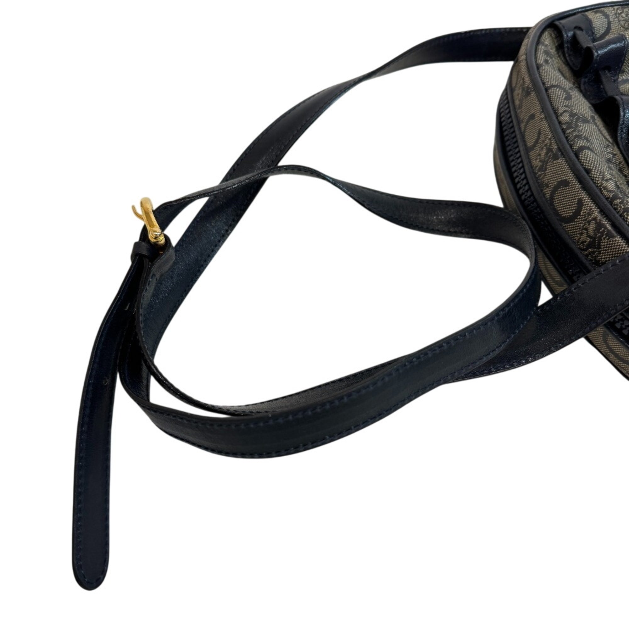 Celine Gray Navy Pvc Leather Pochette Shoulder Bag (Pre-Owned)