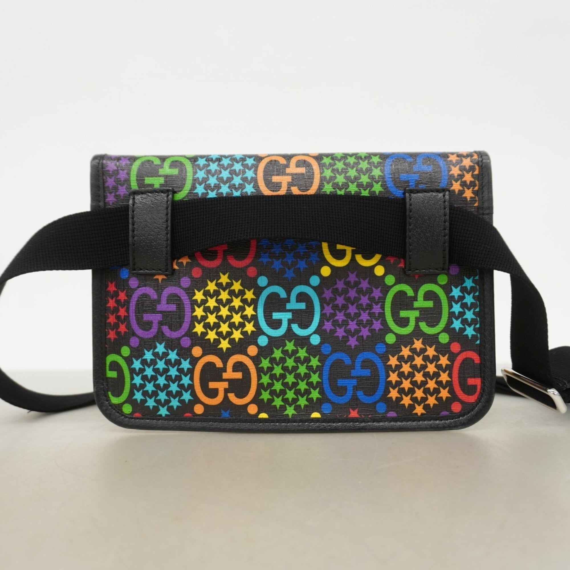 Gucci Black Multi-Color Pvc Fanny Pack (Pre-Owned)