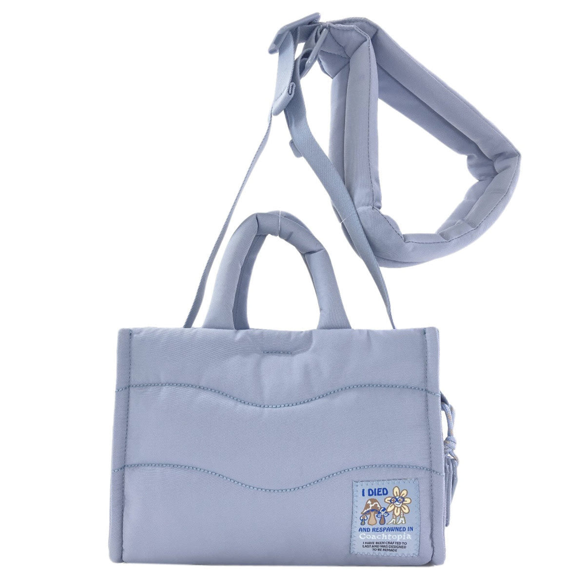 Coach Light Blue Polyester Handbag (Pre-Owned)