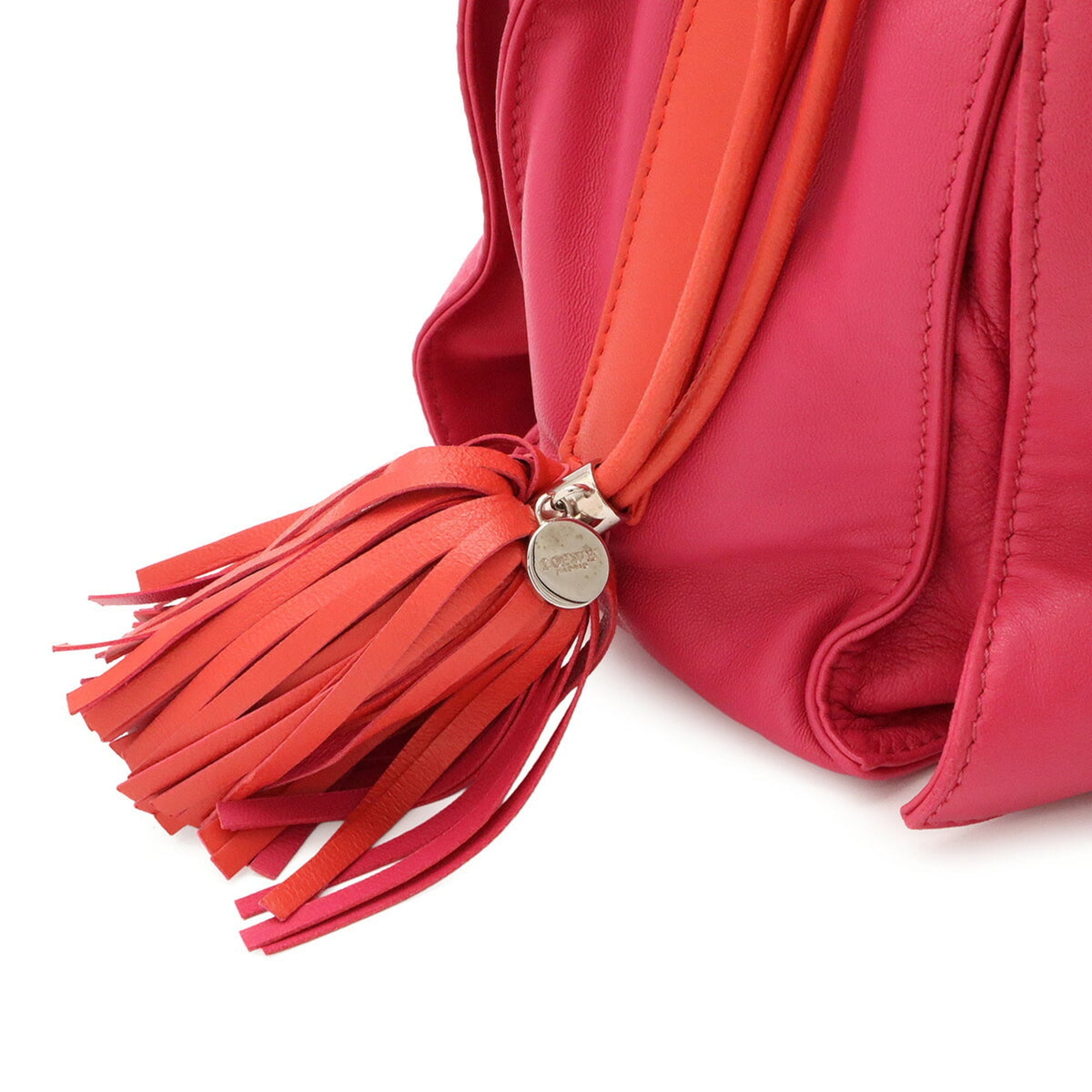 Loewe Orange Pink Nappa Leather Shoulder Bag (Pre-Owned)