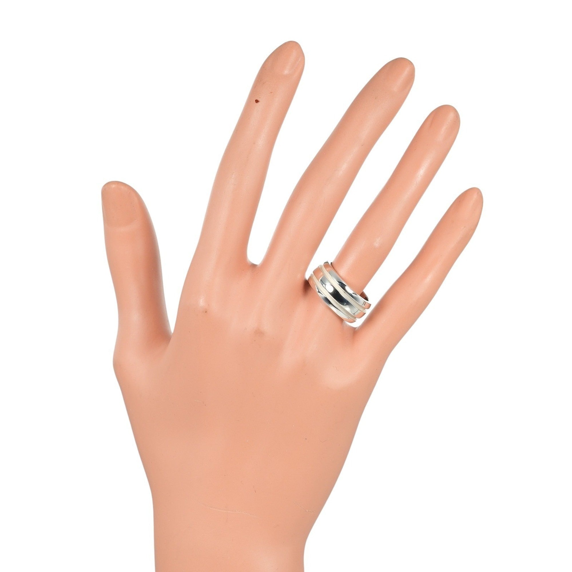 Tiffany Silver Silver 925 Band Ring (Pre-Owned)