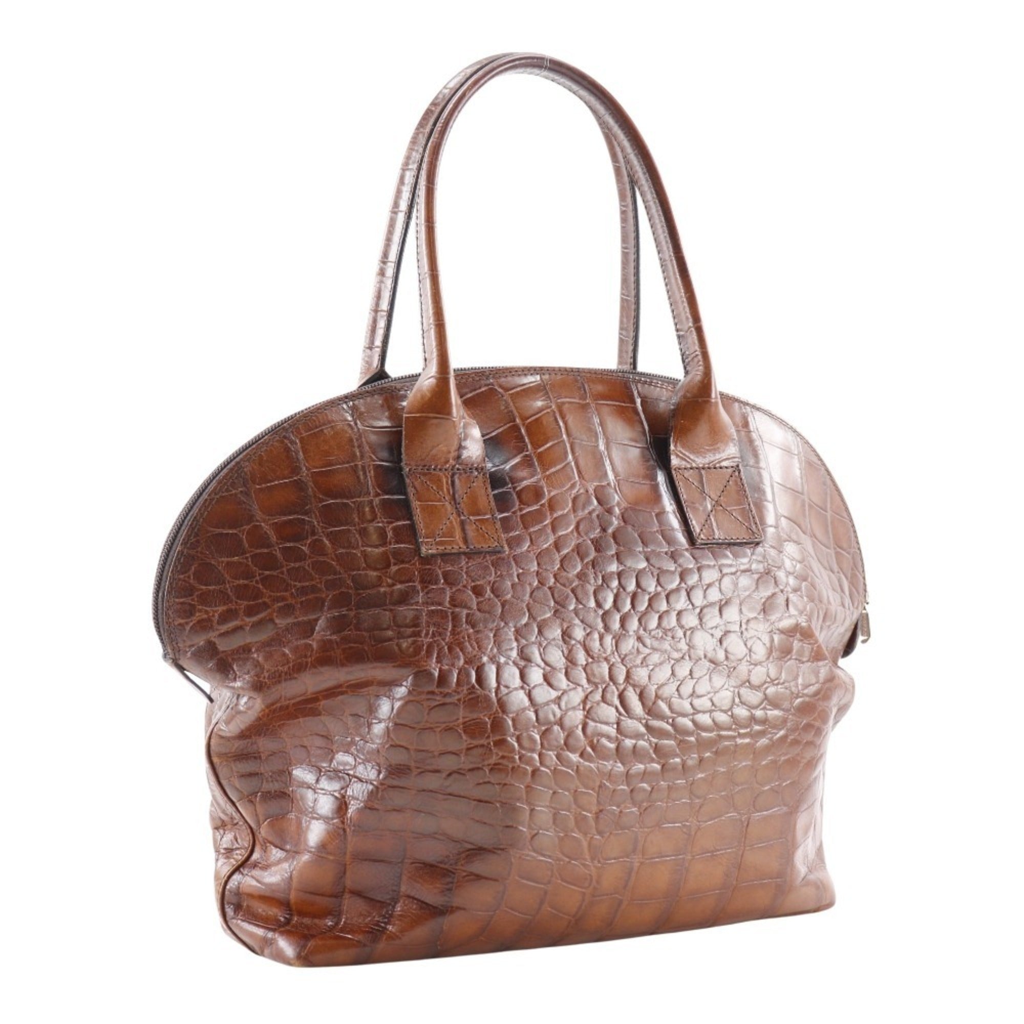 Bally Brown Leather Handbag (Pre-Owned)