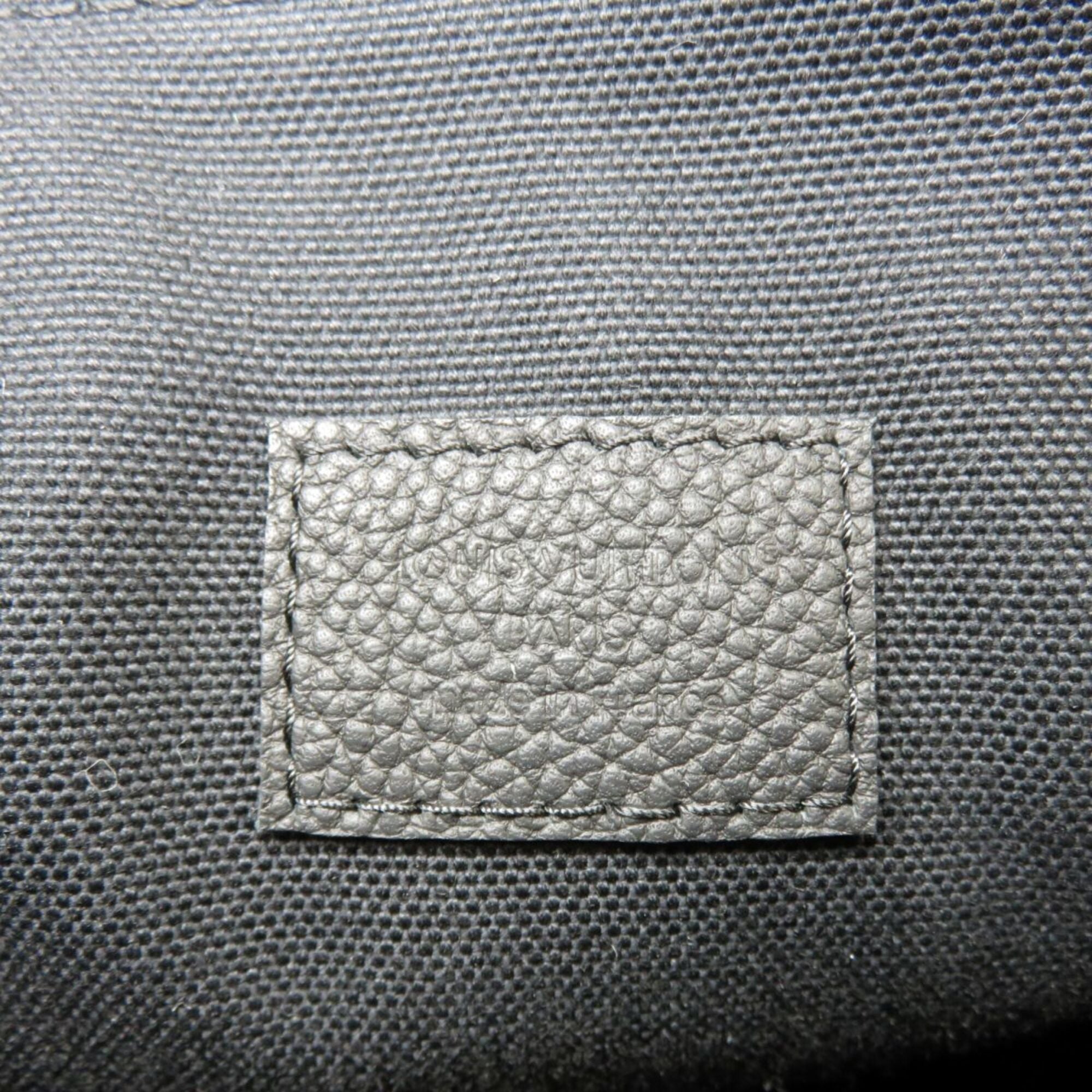 Louis Vuitton Black Leather Clutch Bag Pouch (Pre-Owned)