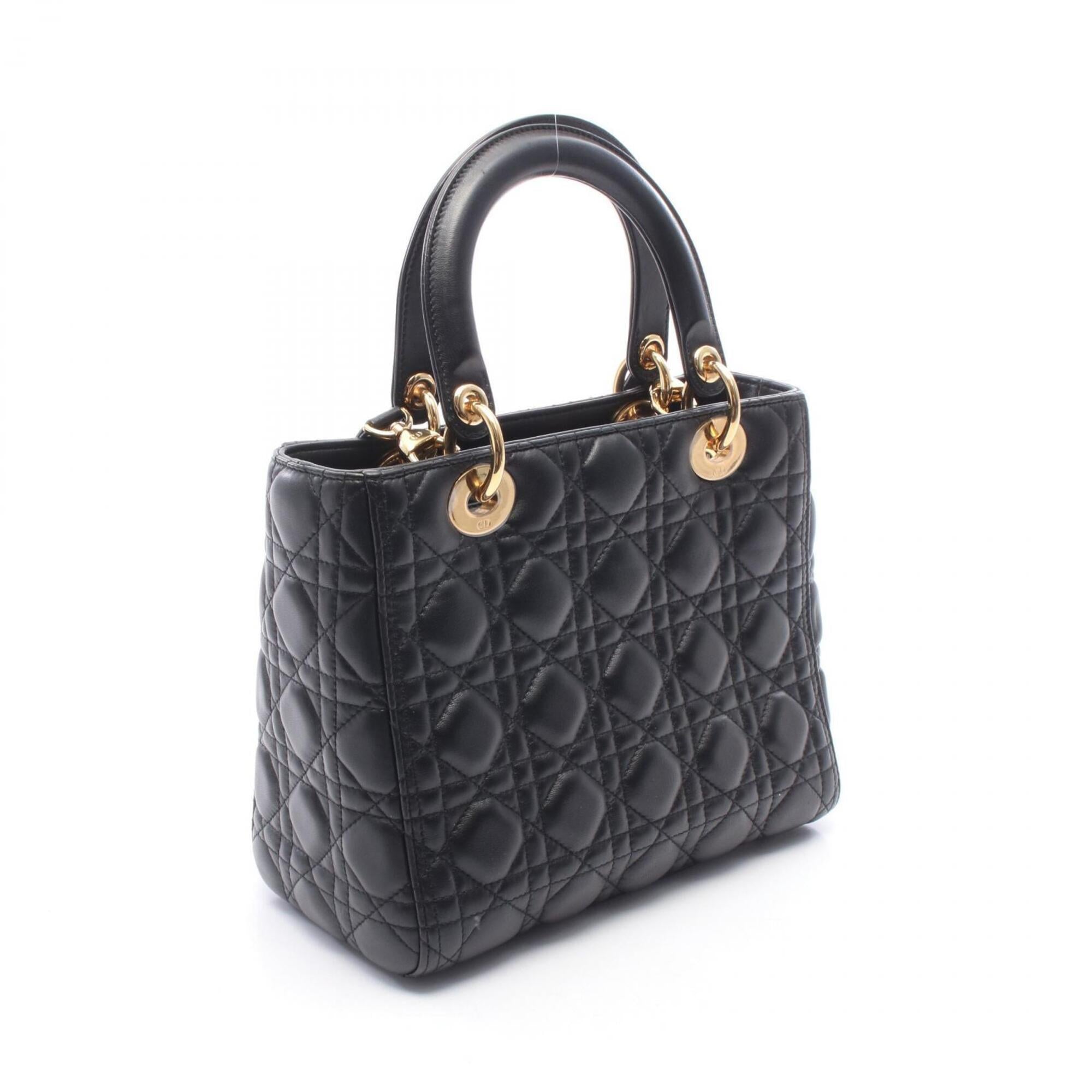 Christian Dior Black Leather Handbag (Pre-Owned)