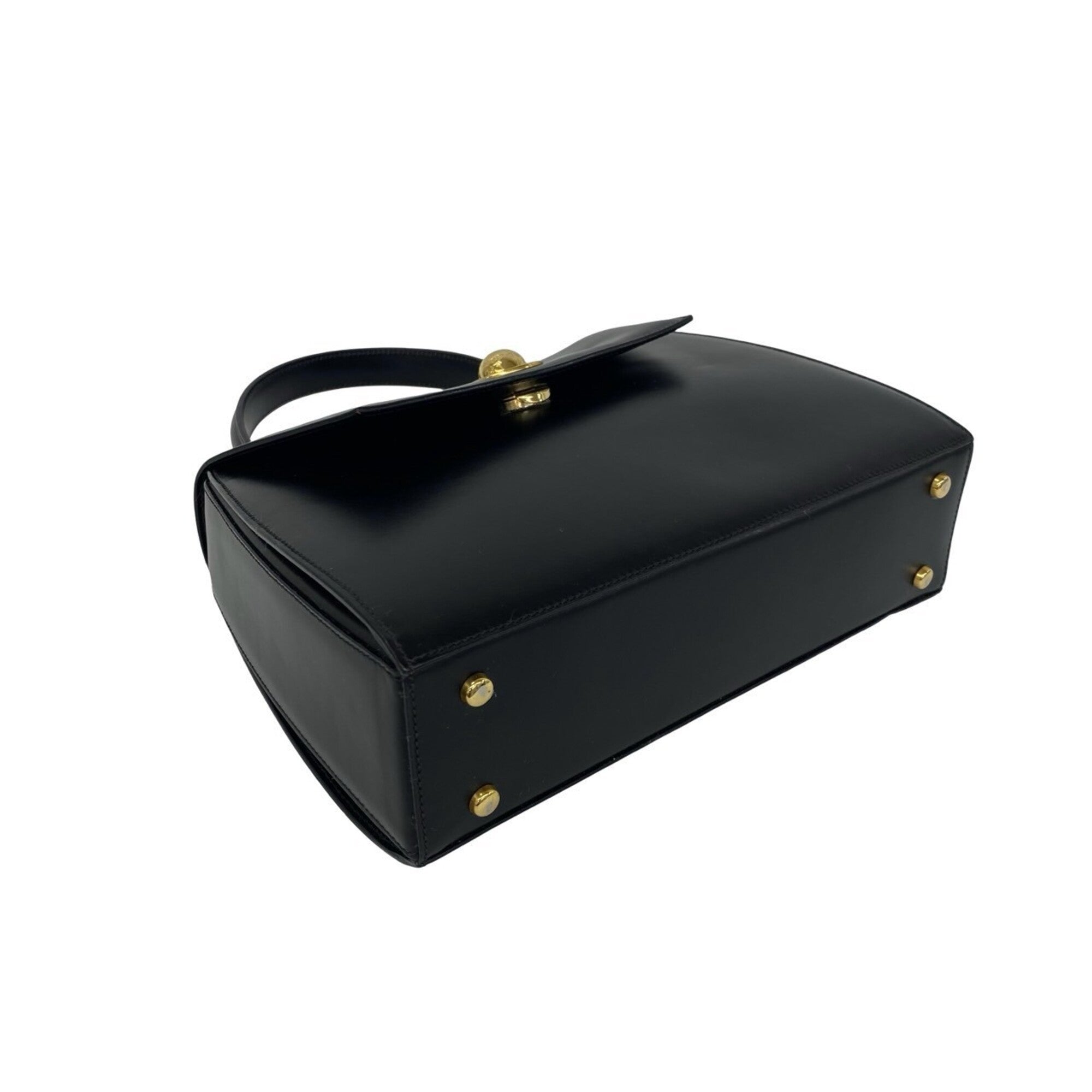 Celine Black Leather Handbag Shoulder Bag (Pre-Owned)