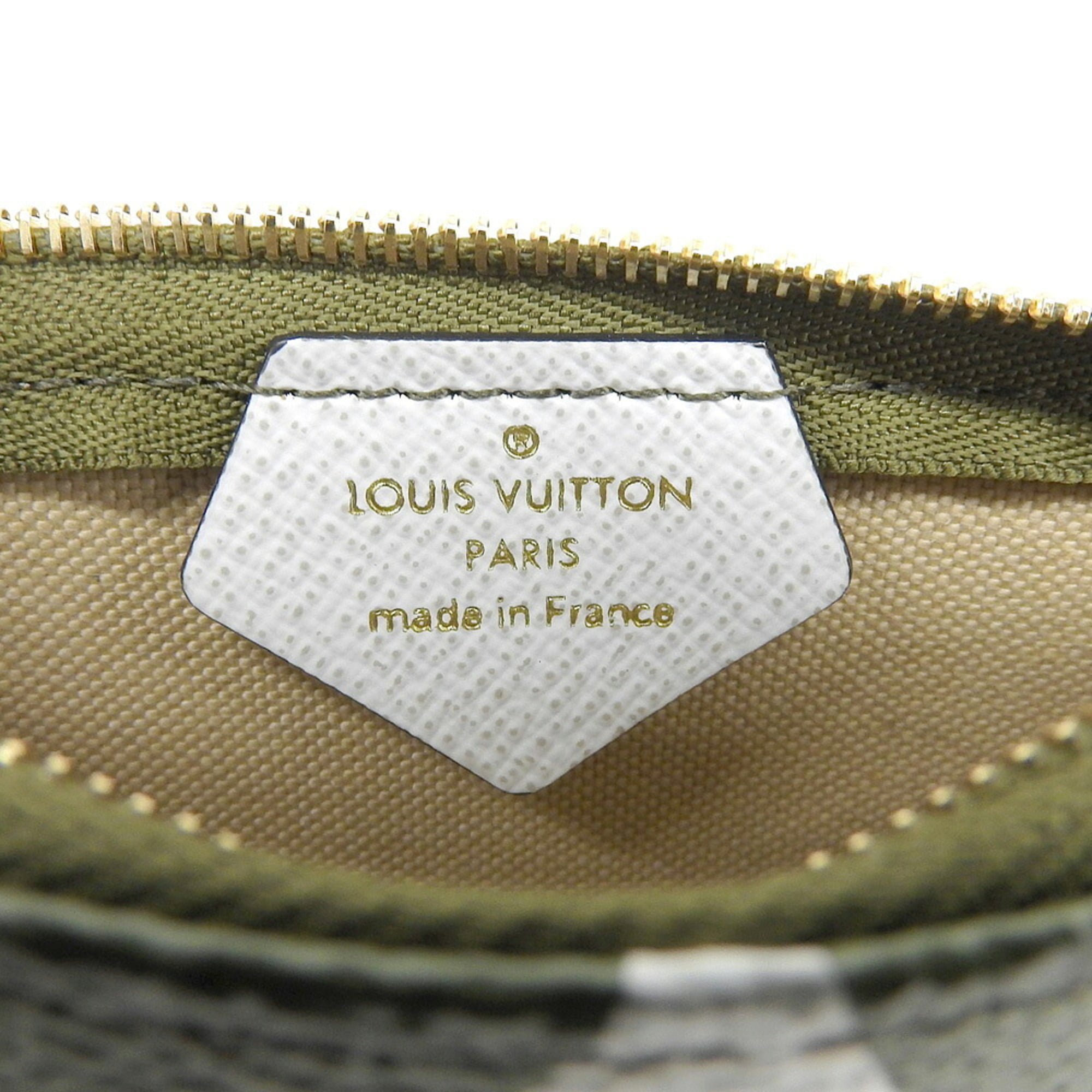 Louis Vuitton Beige Khaki Monogram Monogram Pouch (Pre-Owned)