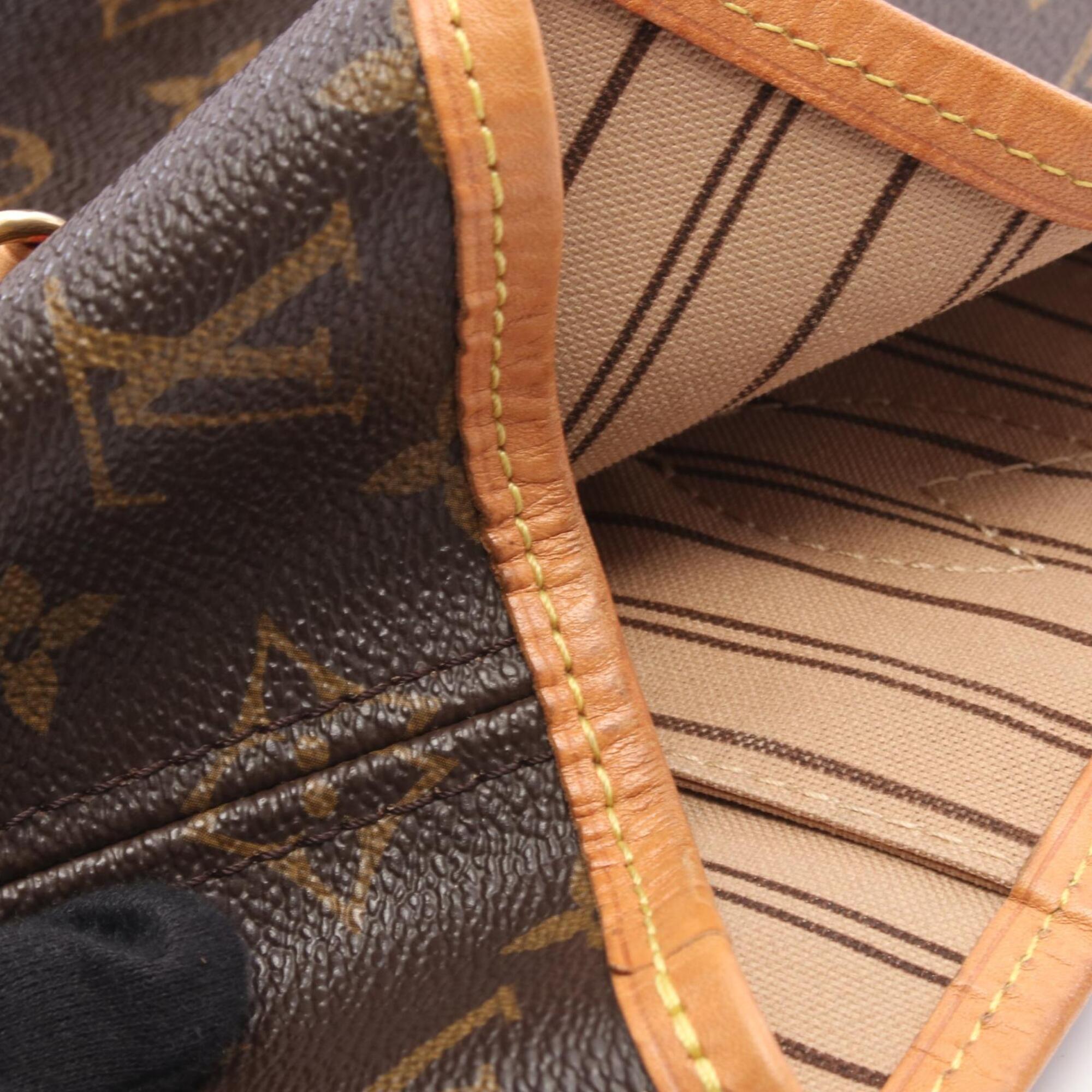 Louis Vuitton Brown Coated Canvas Pvc Monogram Leather Handbag Tote Bag (Pre-Owned)