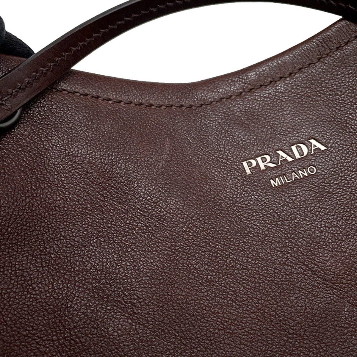 Prada Brown Cocoa Leather Handbag Shoulder Bag (Pre-Owned)