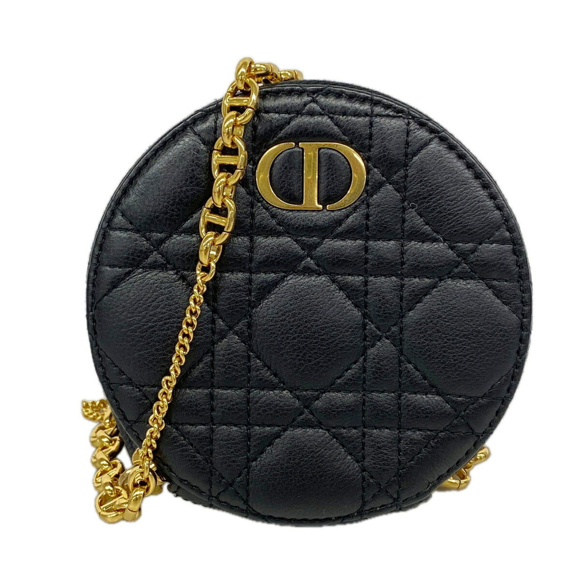 Christian Dior Black Leather Shoulder Bag (Pre-Owned)