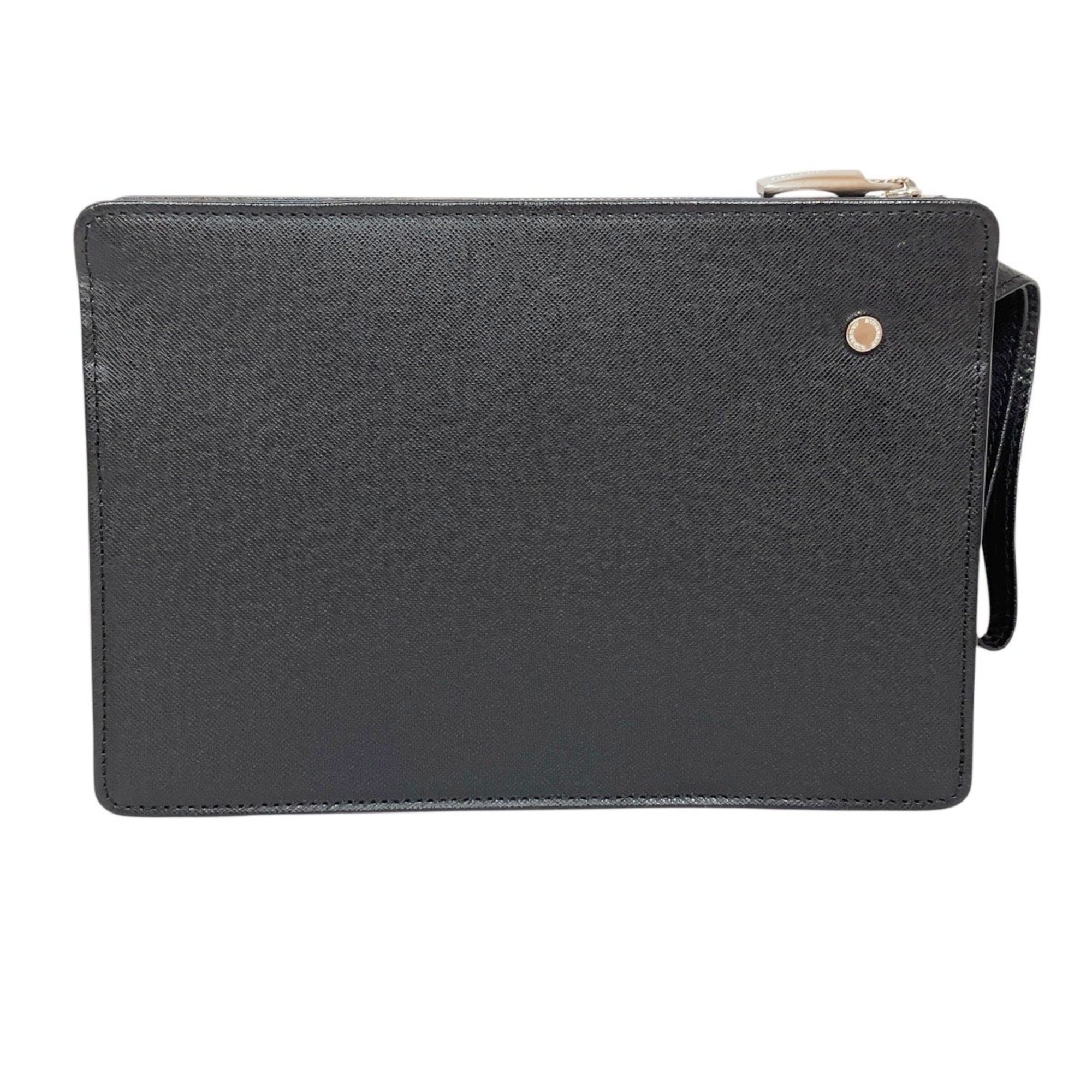 Burberry Black Leather Clutch Bag (Pre-Owned)