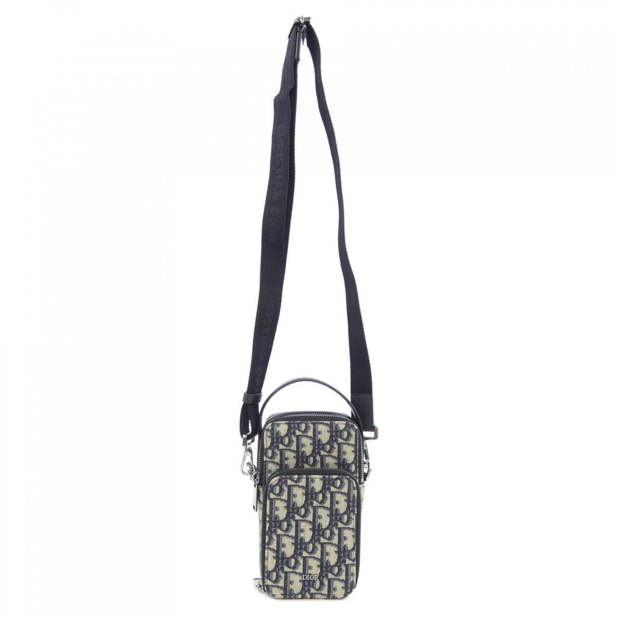 Christian Dior Beige Black Navy Handbag Pouch (Pre-Owned)