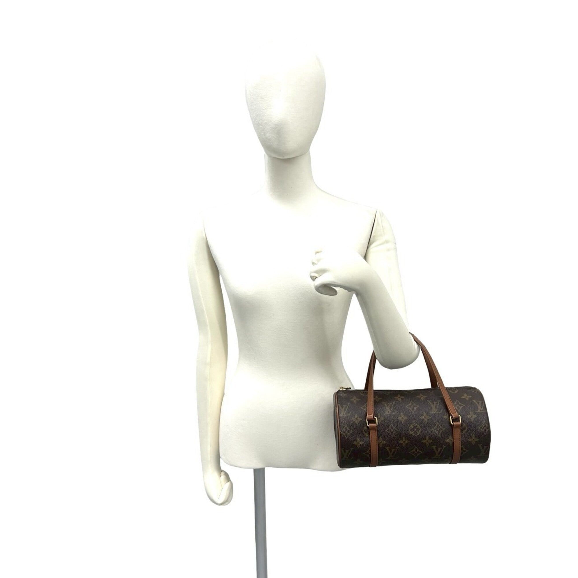 Louis Vuitton Brown Pvc Leather Boston Bag Handbag (Pre-Owned)
