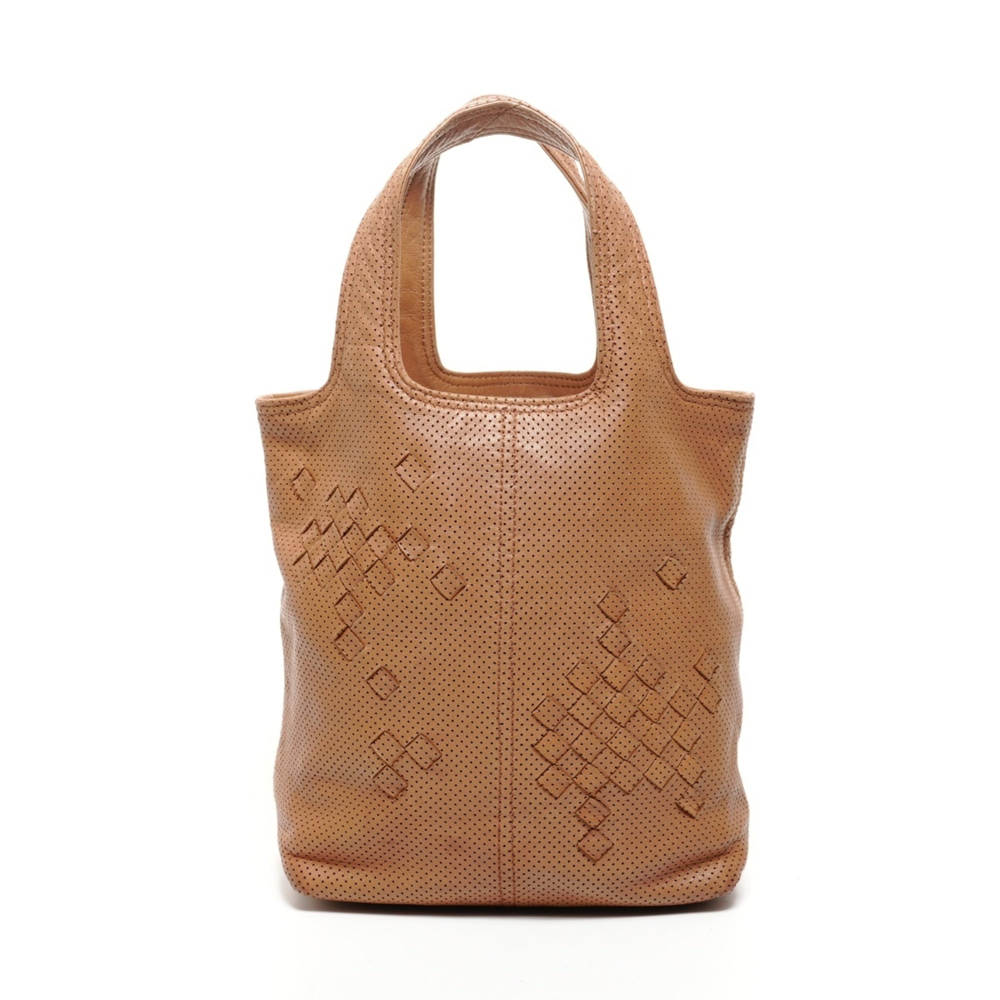 Bottega Veneta Intrecciato Brown Leather Handbag (Pre-Owned)