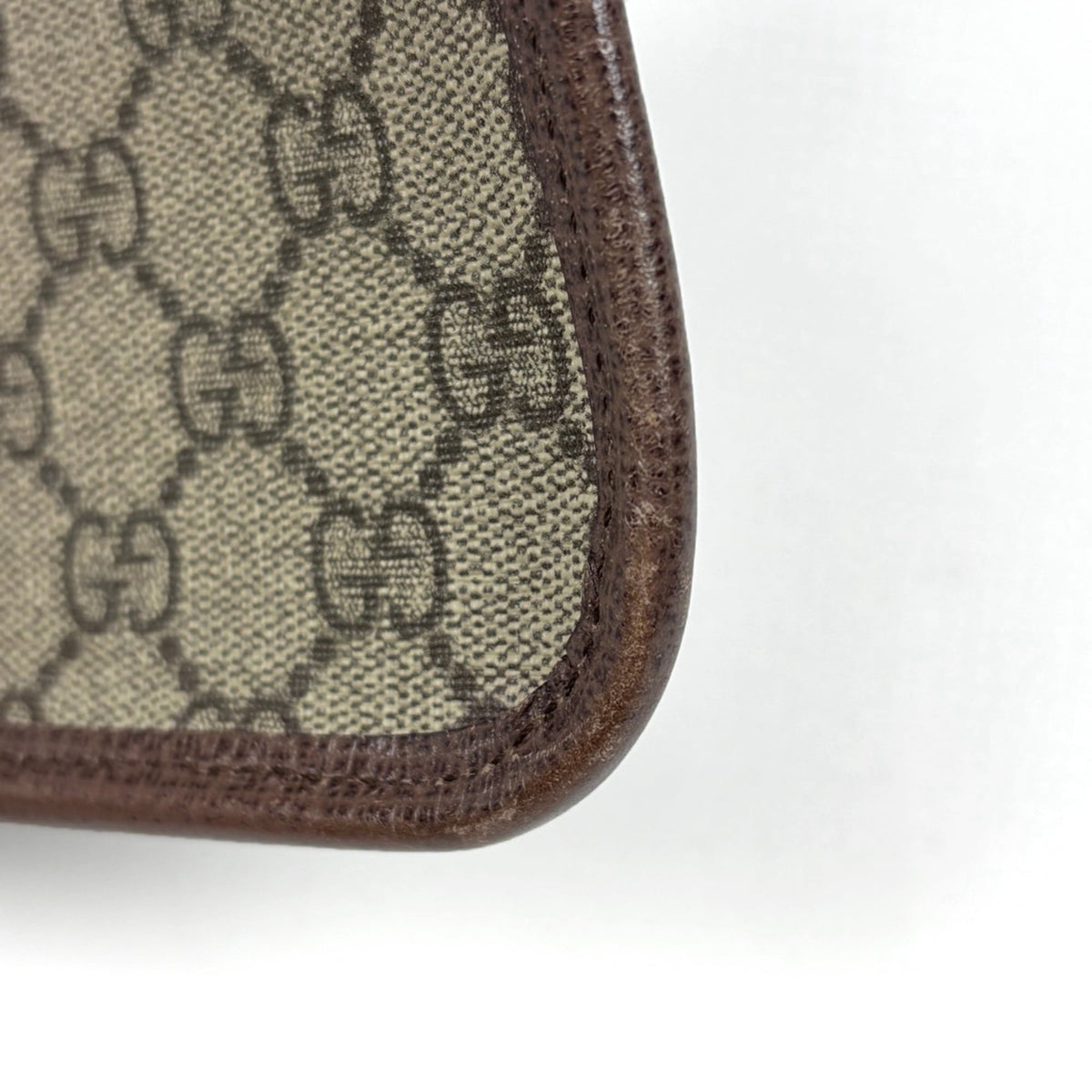 Gucci Brown Coated Canvas Leather Fanny Pack Sling Bag (Pre-Owned)