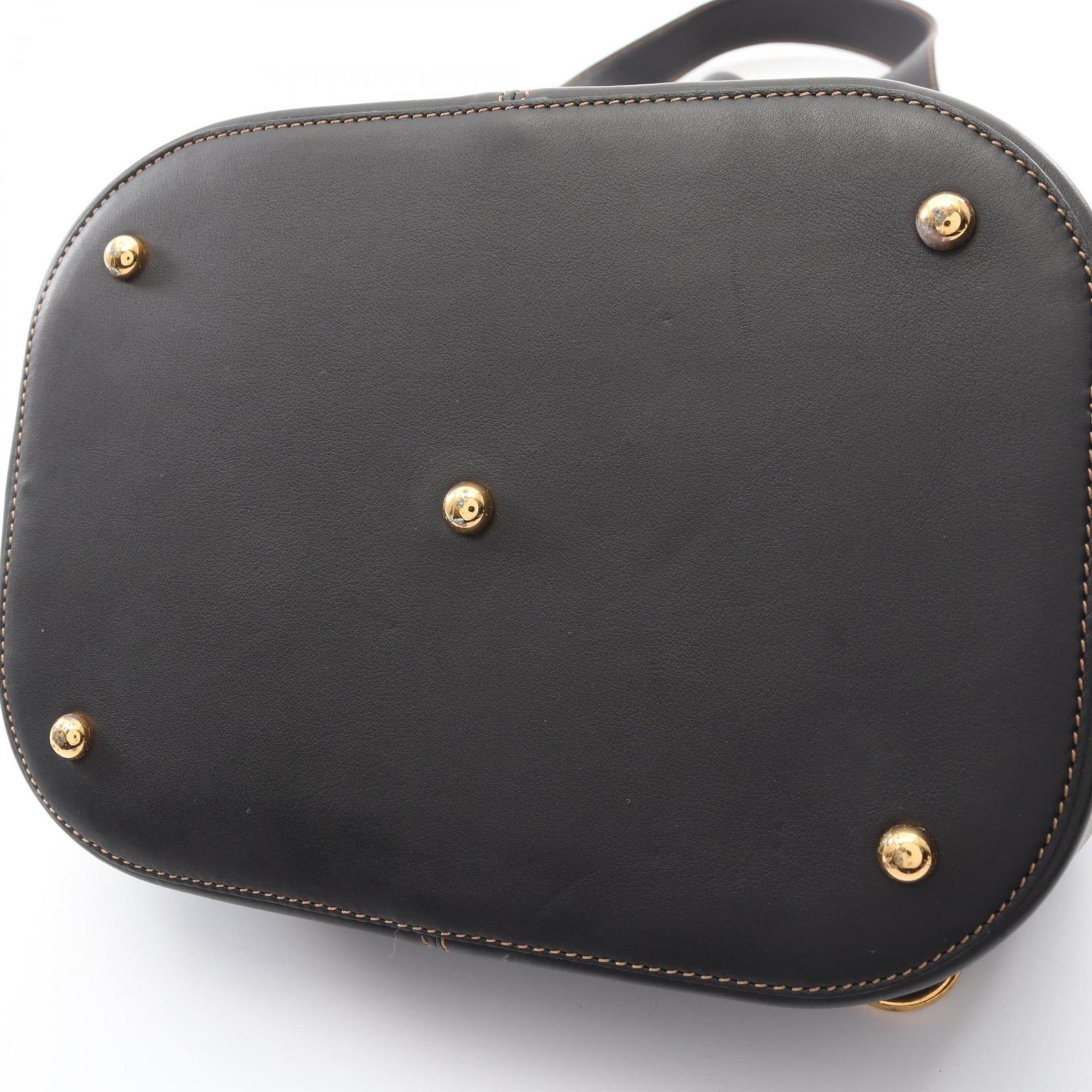 Loewe Black Leather Handbag Shoulder Bag (Pre-Owned)
