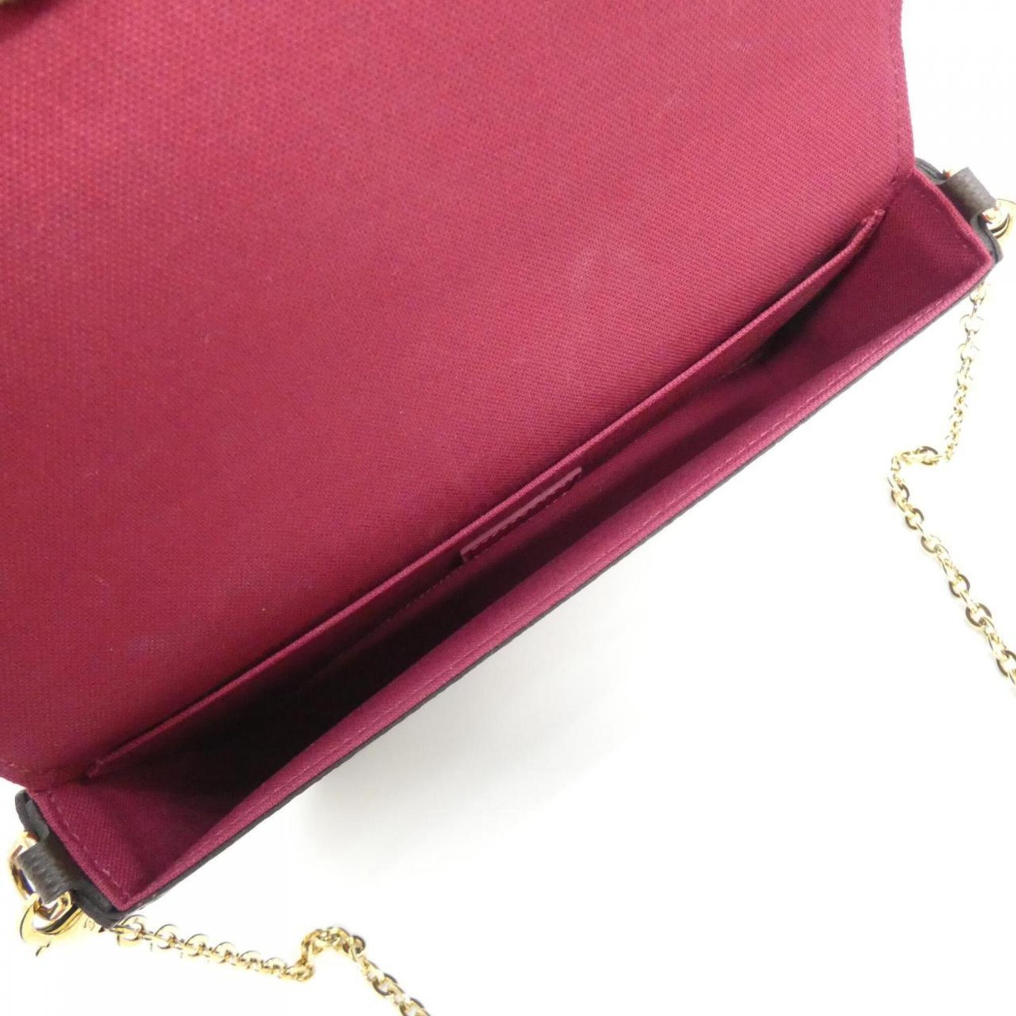 Louis Vuitton Marron Coated Canvas Shoulder Bag (Pre-Owned)
