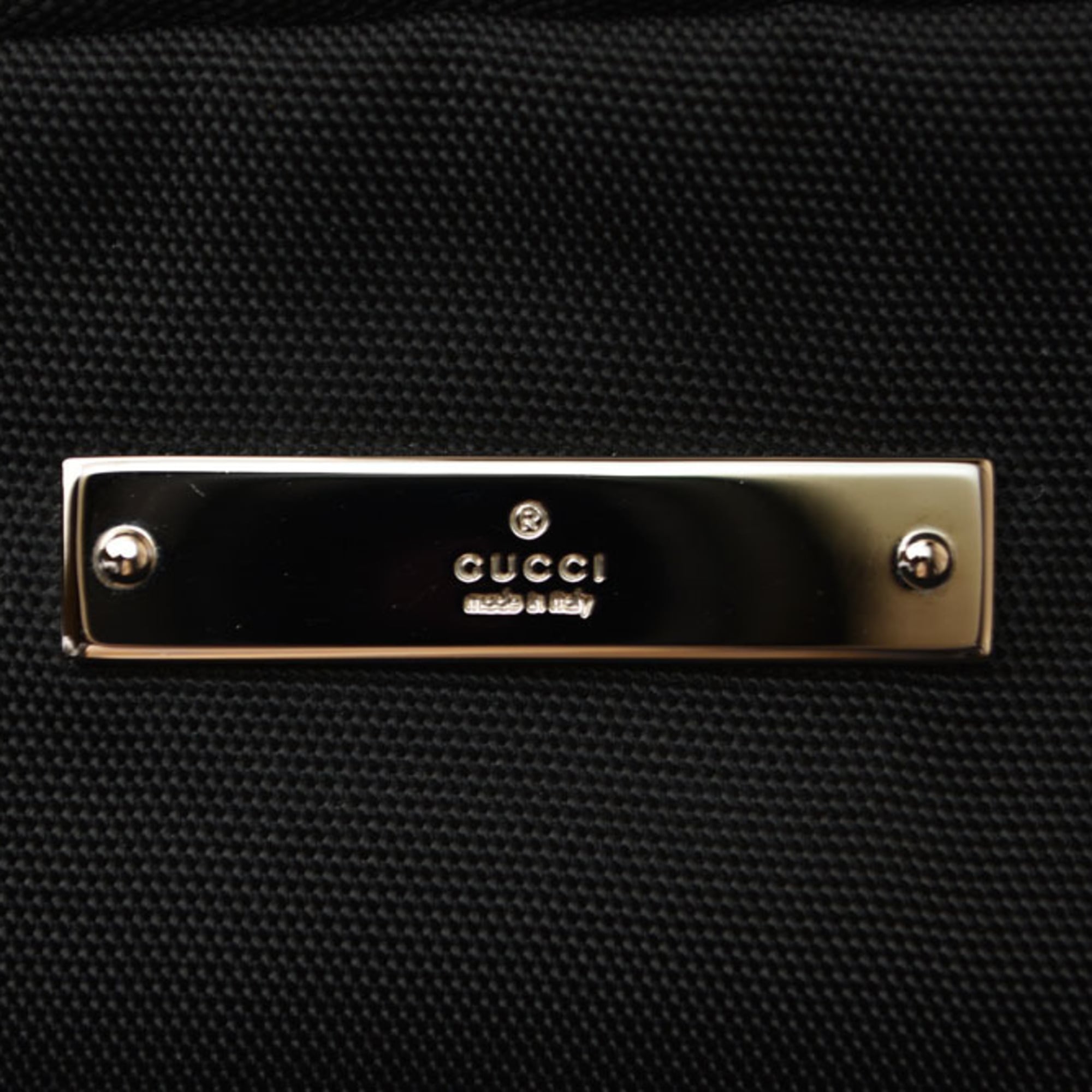Gucci Black Nylon Canvas Clutch Bag Pouch (Pre-Owned)