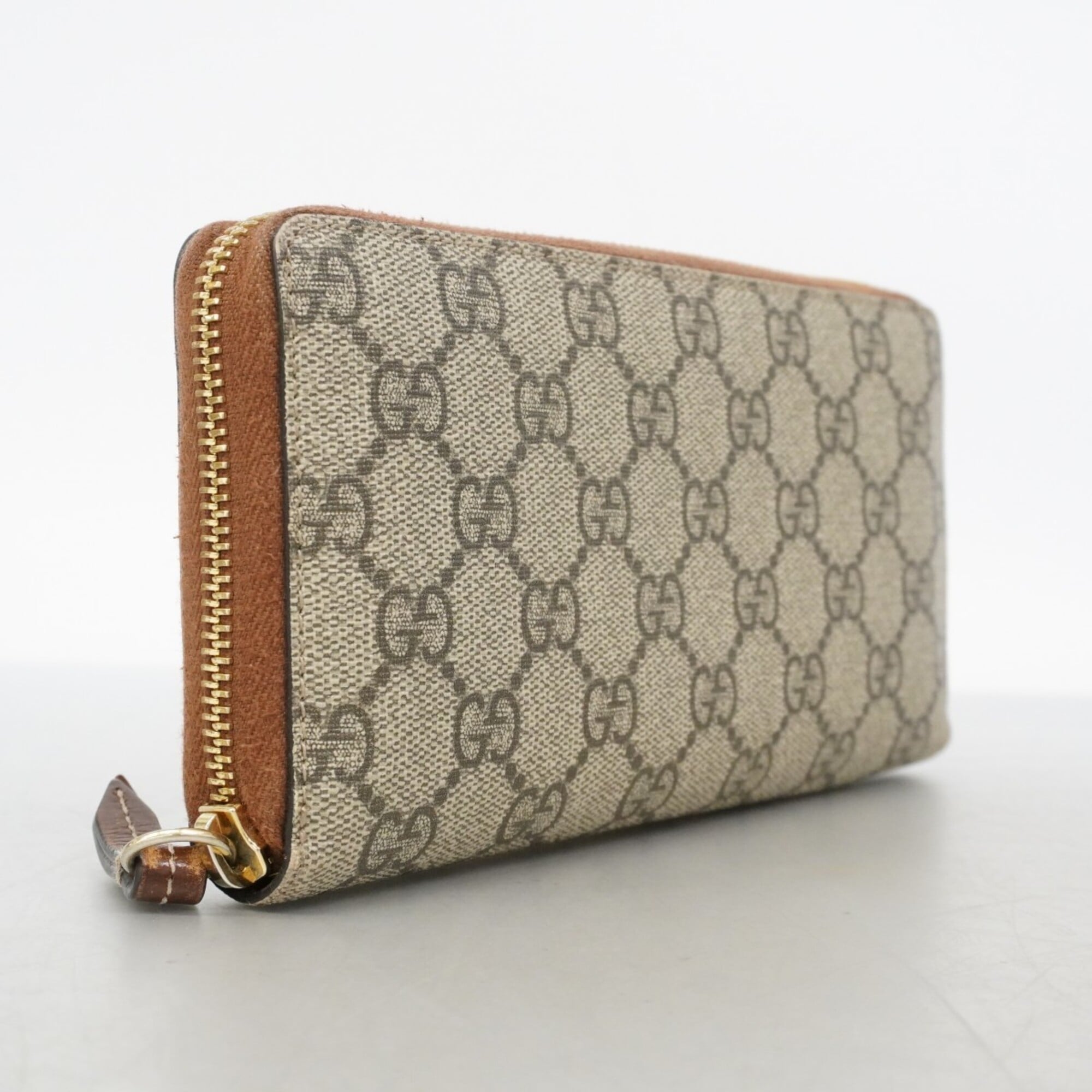 Gucci Brown Pvc Long Wallet (Bi-Fold) (Pre-Owned)