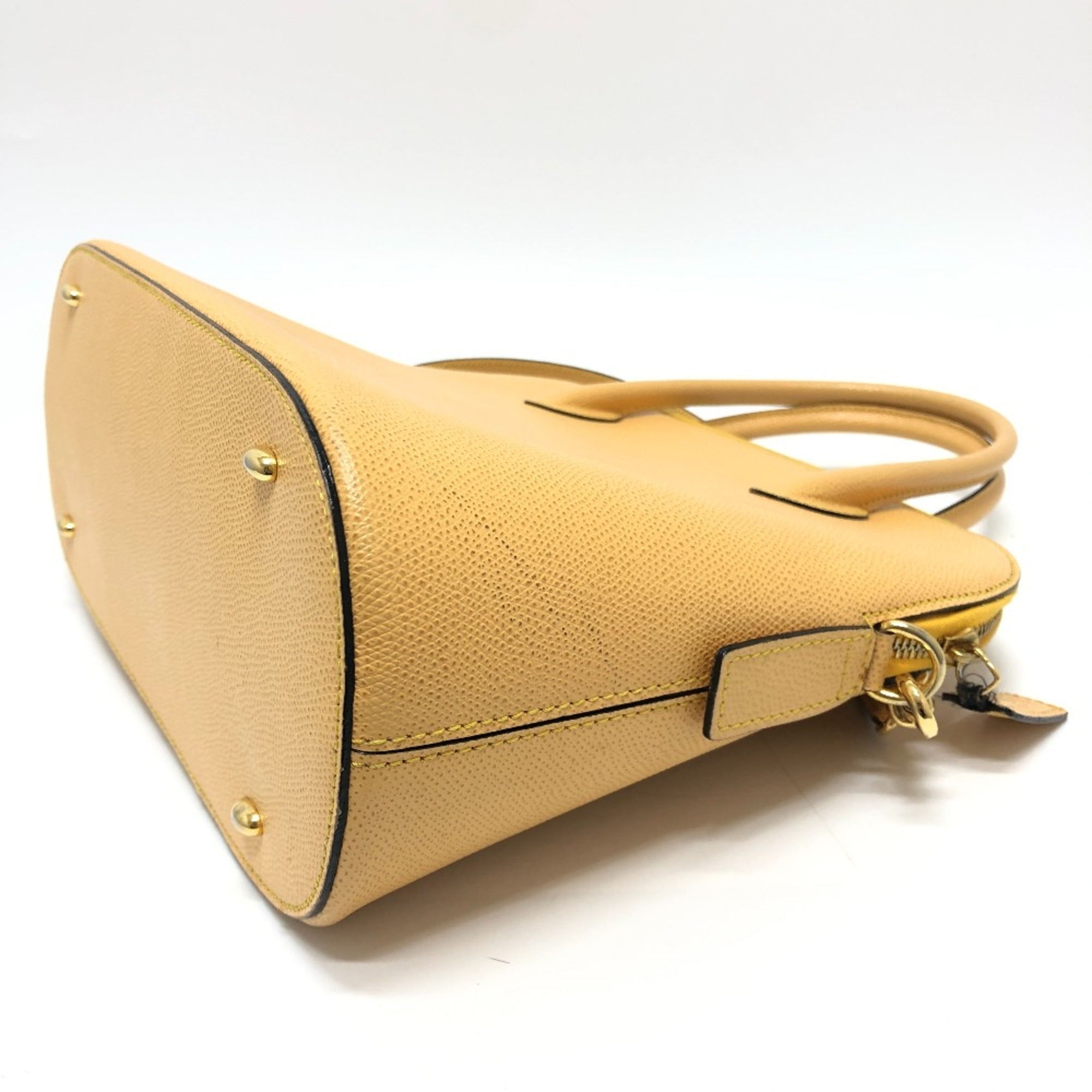Celine Yellow Leather Shoulder Bag (Pre-Owned)