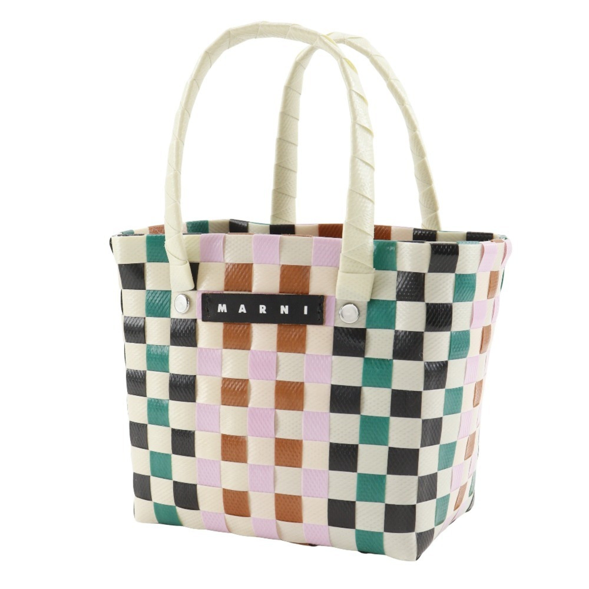 Marni Multi-Color White Polypropylene Basket Handbag (Pre-Owned)