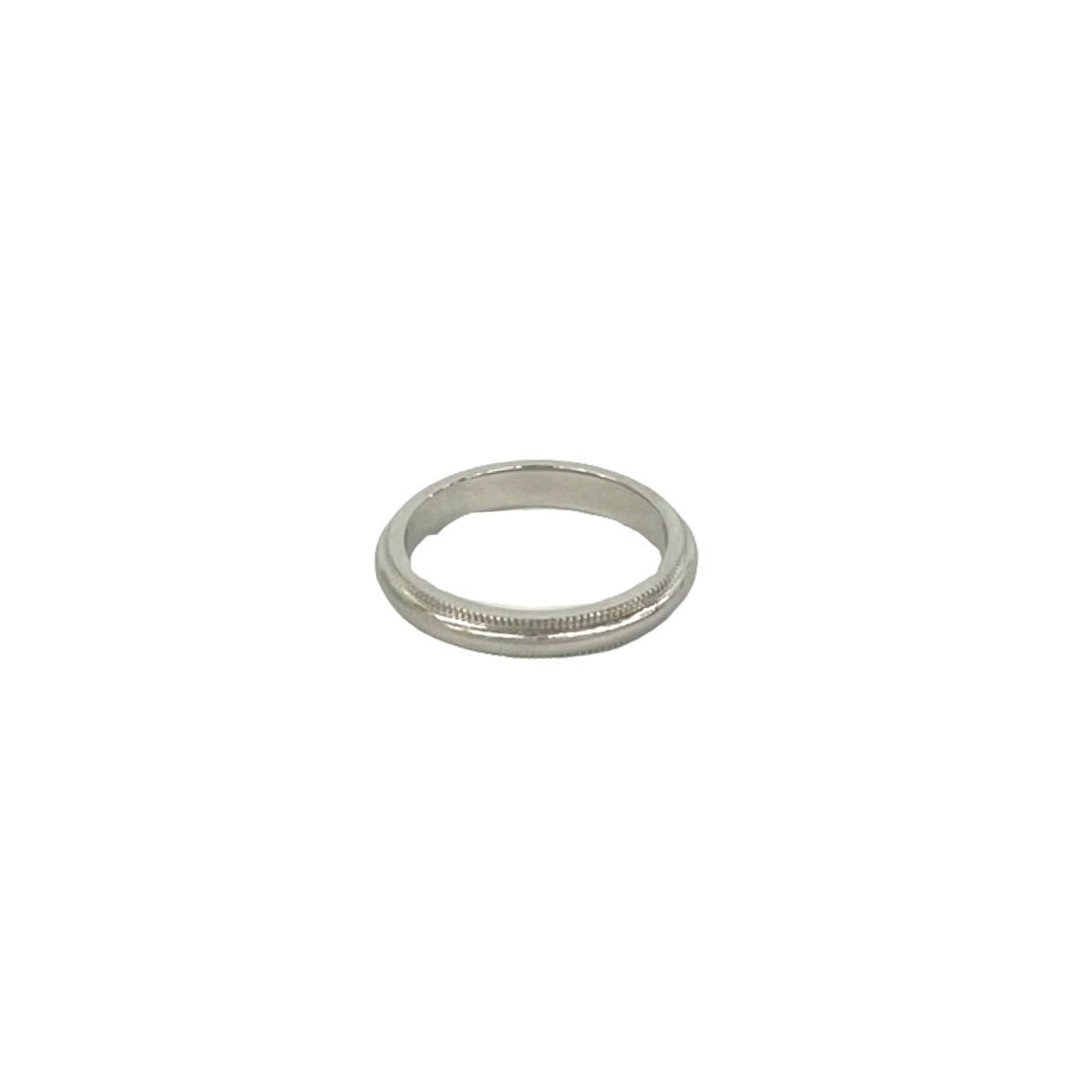 Tiffany Silver Platinum 950 Band Ring (Pre-Owned)