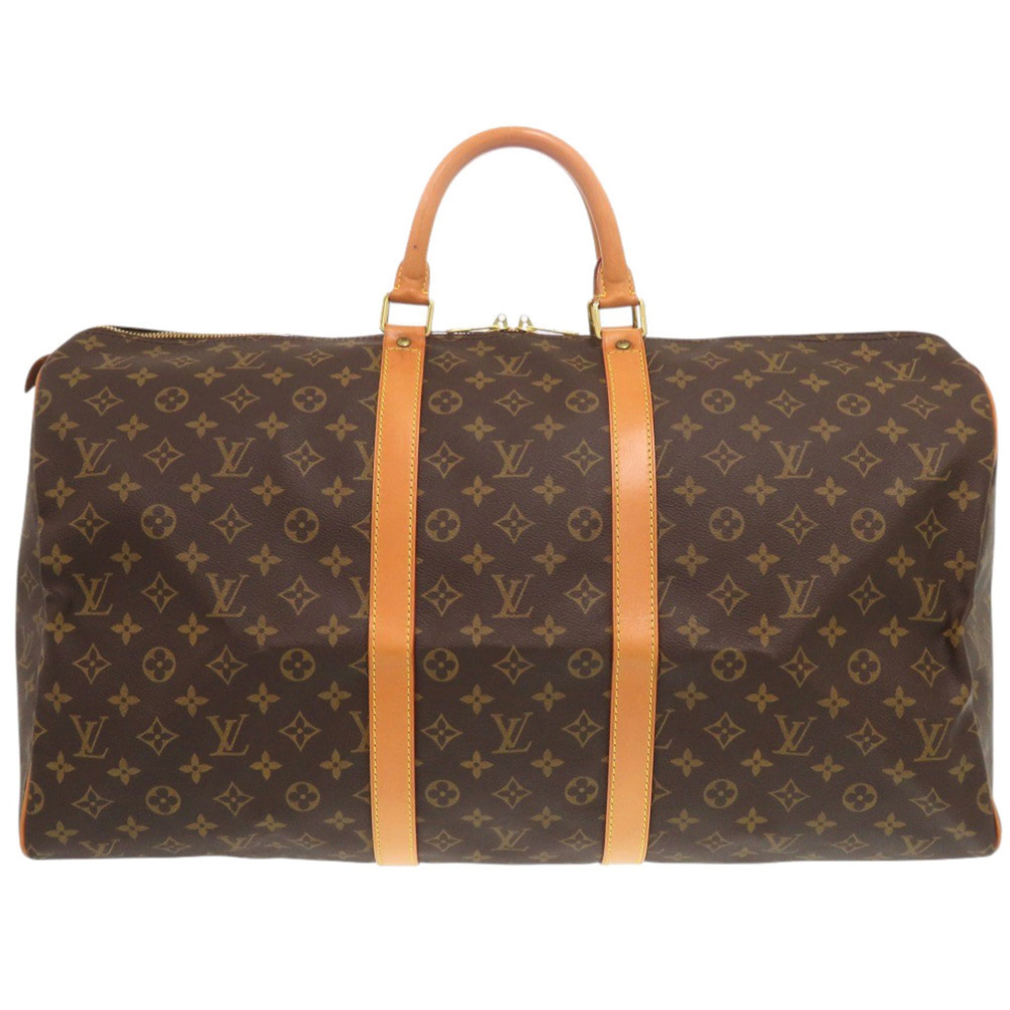 Louis Vuitton Brown Monogram Canvas Boston Bag (Pre-Owned)