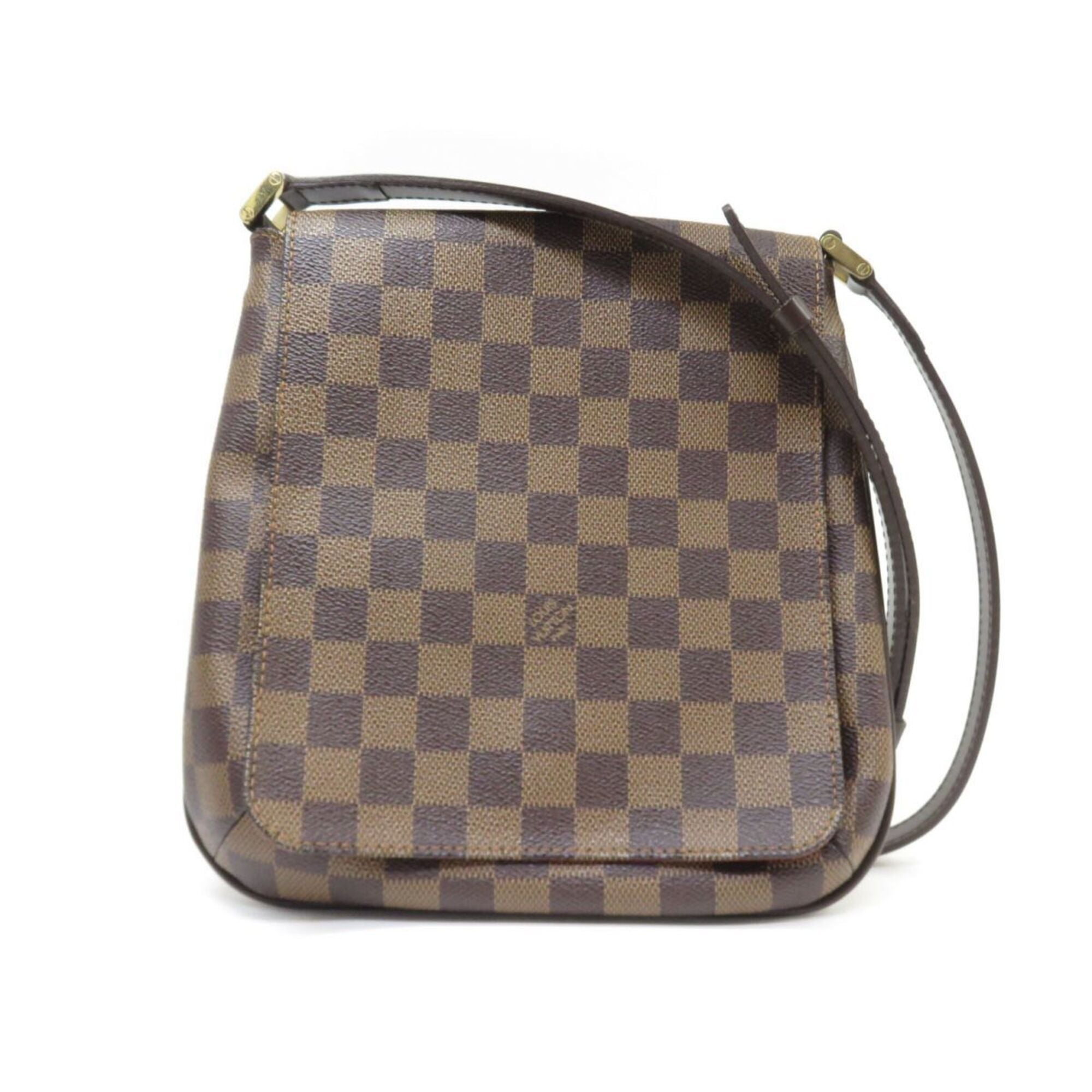 Louis Vuitton Brown Ebene Damier Canvas Shoulder Bag (Pre-Owned)
