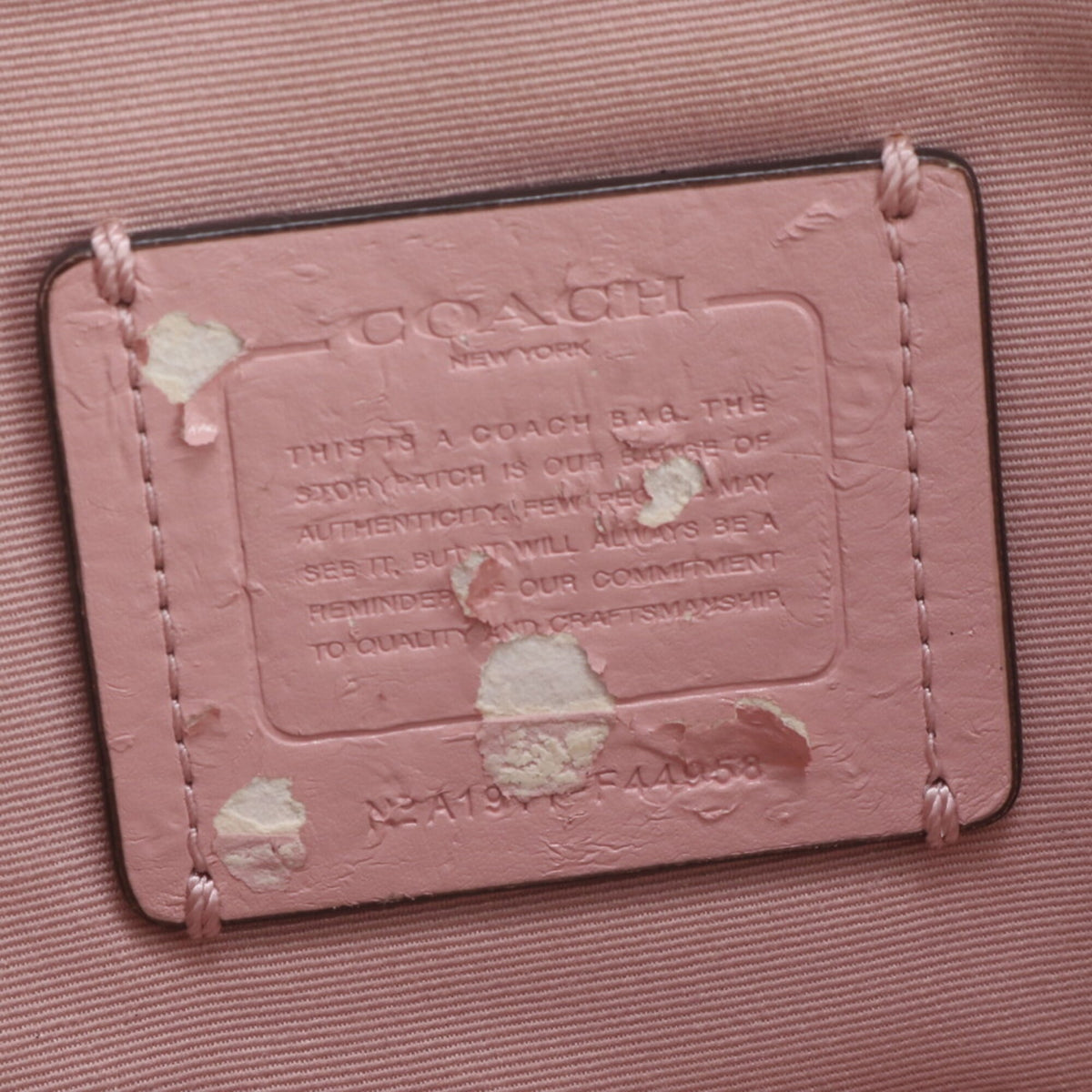 Coach Pink Leather Crossbody Bag Handbag Shoulder Bag (Pre-Owned)