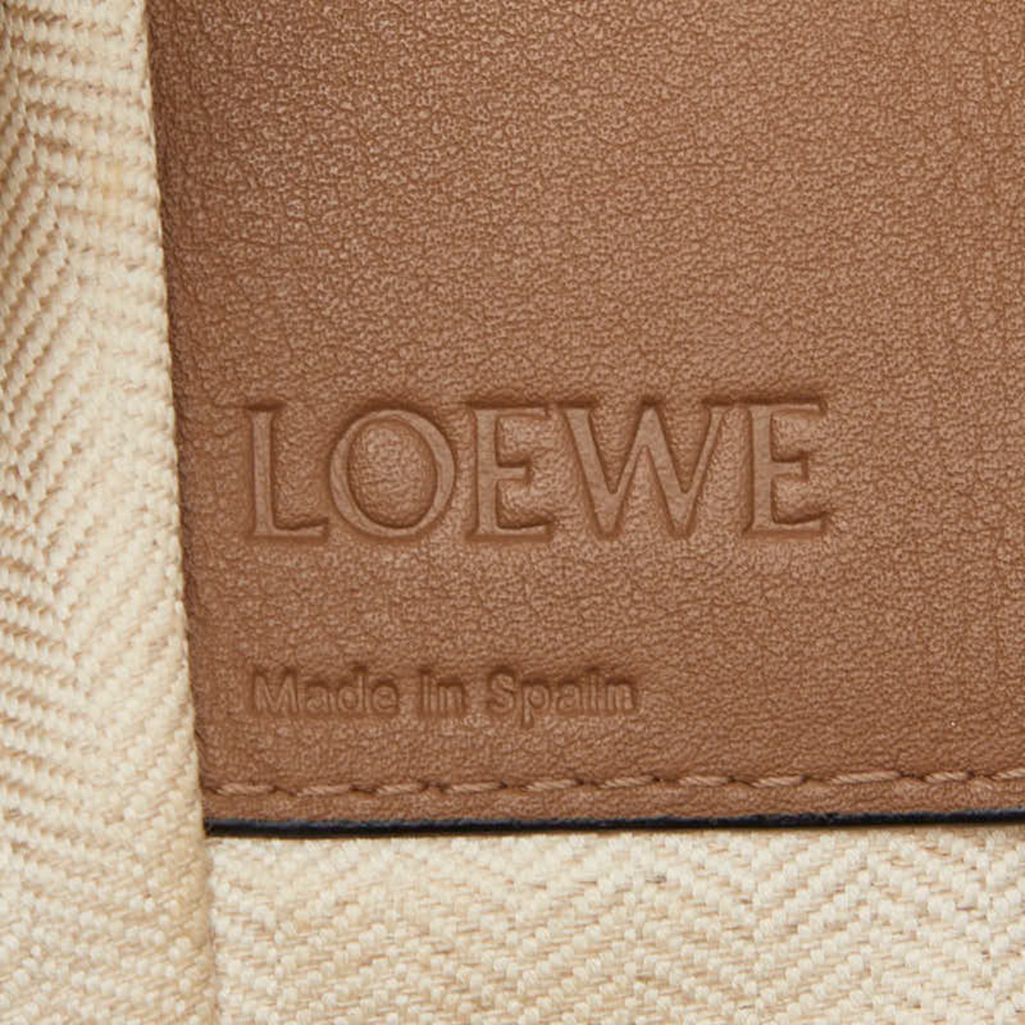Loewe Beige Brown Leather Handbag Shoulder Bag (Pre-Owned)