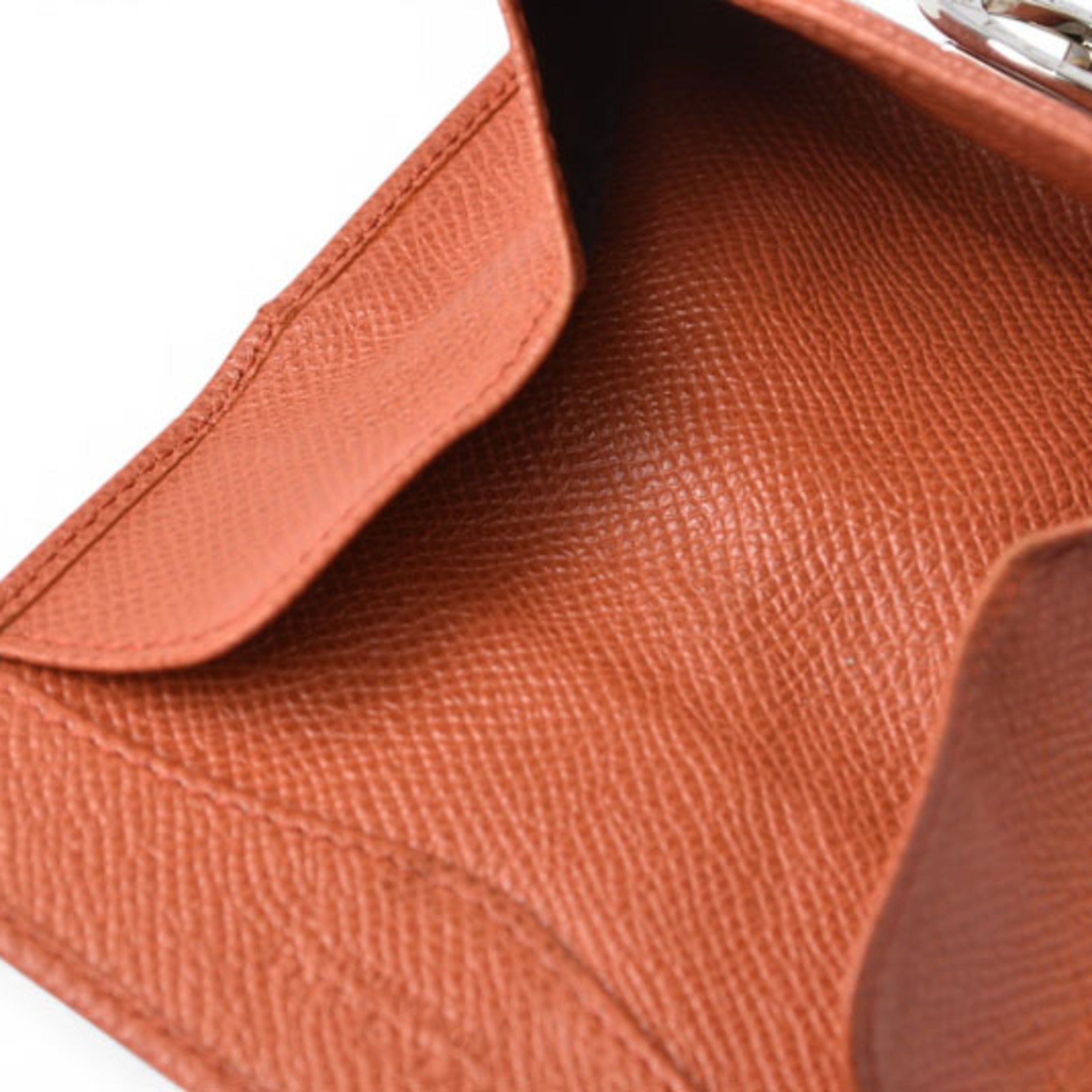 Bvlgari Orange Leather Coin Purse/Coin Case (Pre-Owned)