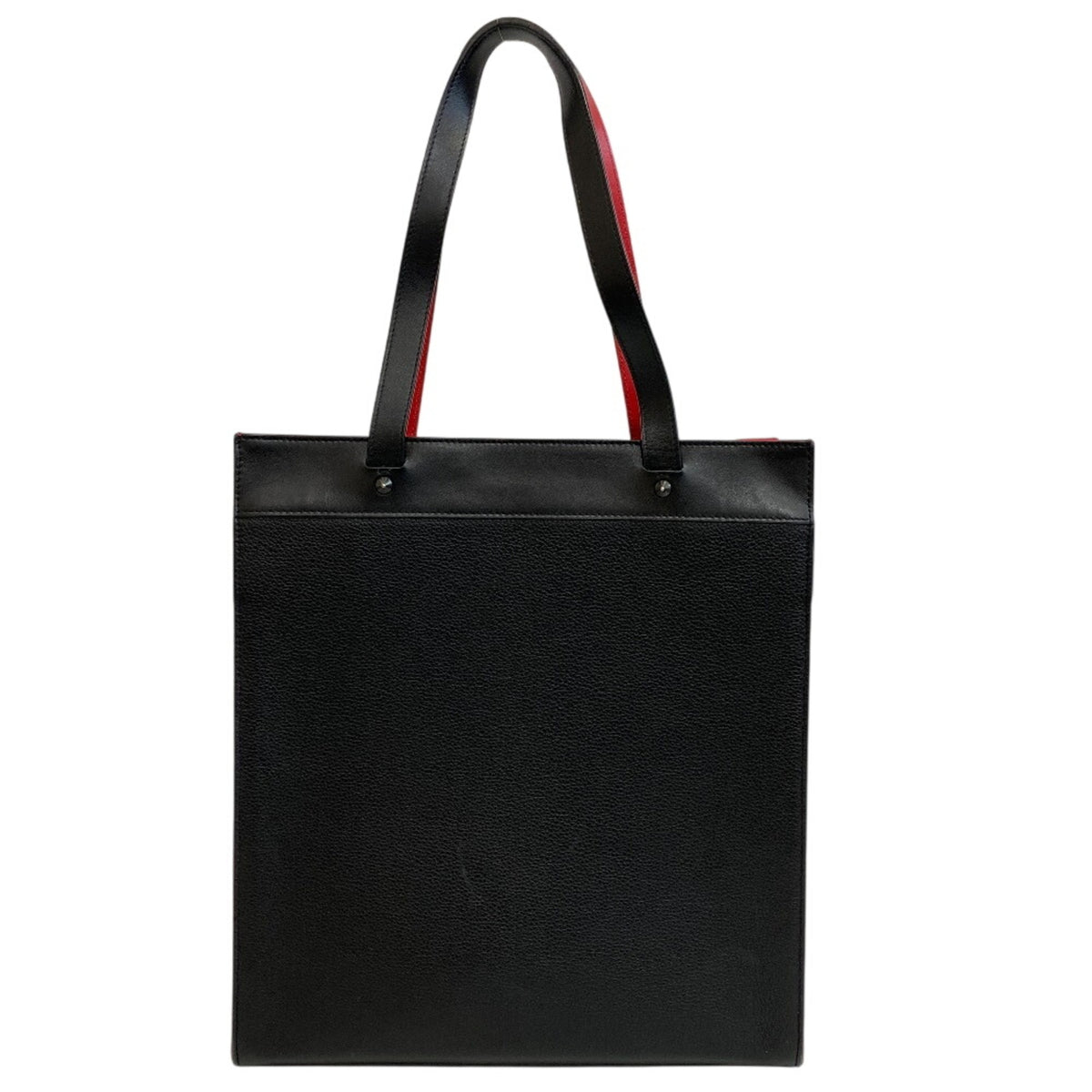 Christian Louboutin Black Leather Shoulder Bag Tote Bag (Pre-Owned)