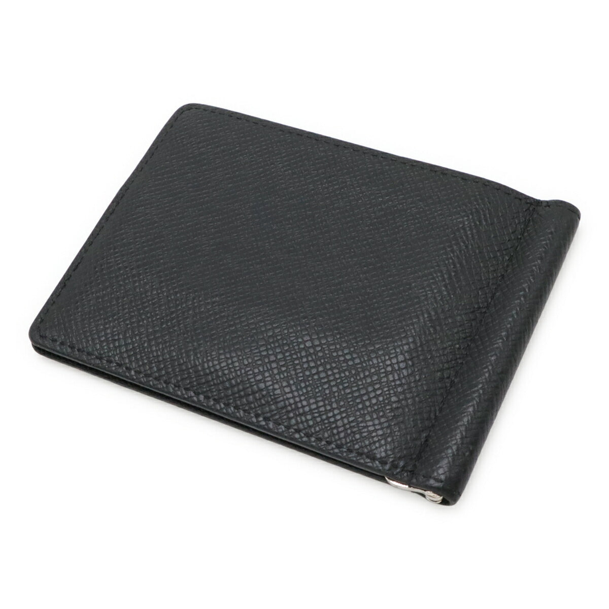 Louis Vuitton Taiga Black Noir Taiga Leather Money Clip (Pre-Owned)