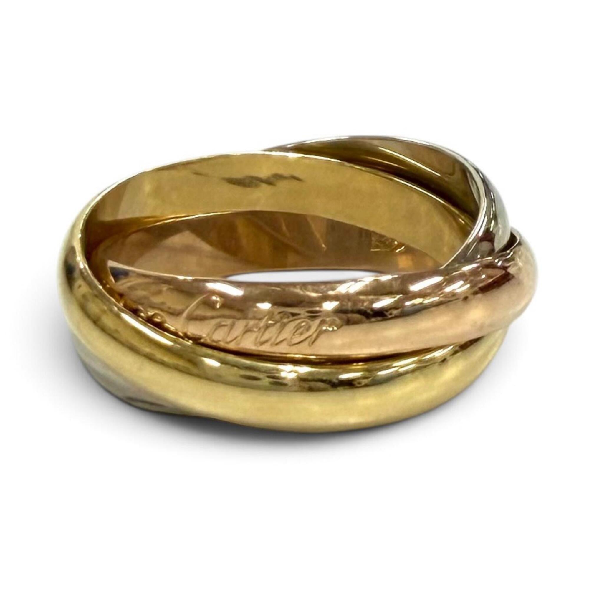Cartier Pink Gold White Gold Yellow Gold Yellow Gold (18K) Pink Gold (18K) White Gold (18K) Band Ring (Pre-Owned)