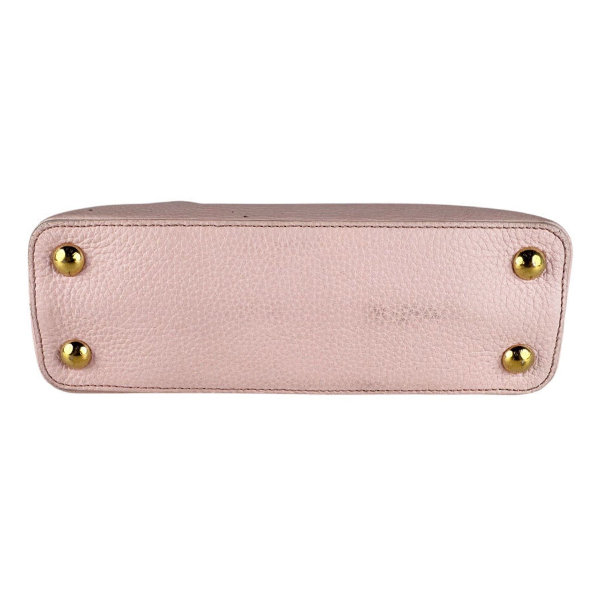 Louis Vuitton Light Pink Leather Handbag Shoulder Bag (Pre-Owned)