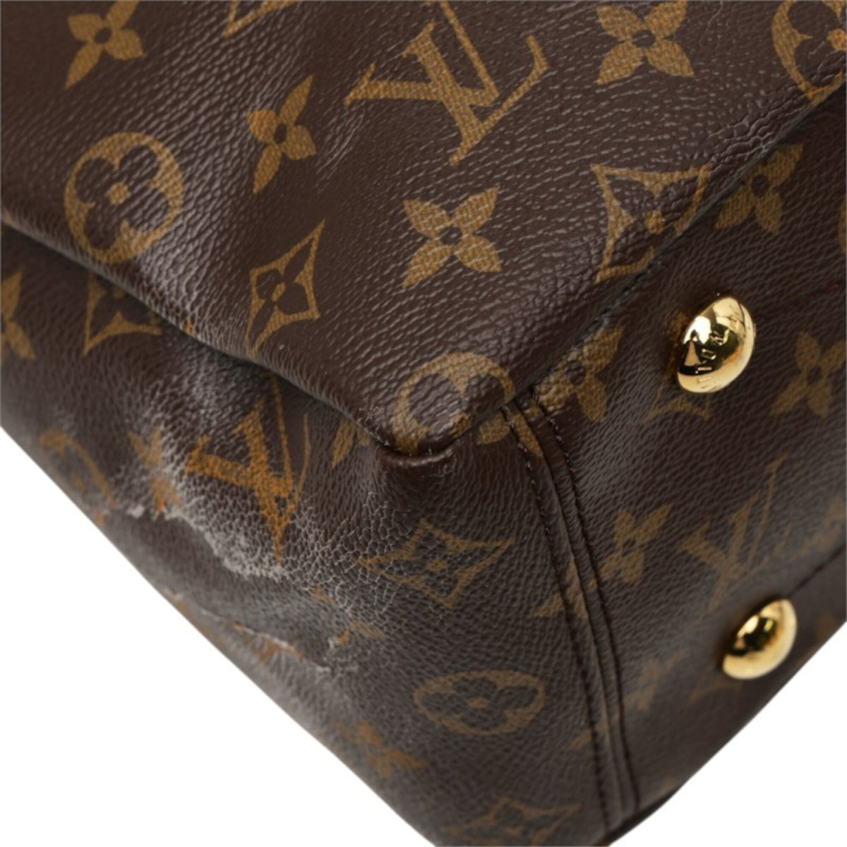Louis Vuitton Brown Purple Raisin Leather Handbag Shoulder Bag (Pre-Owned)