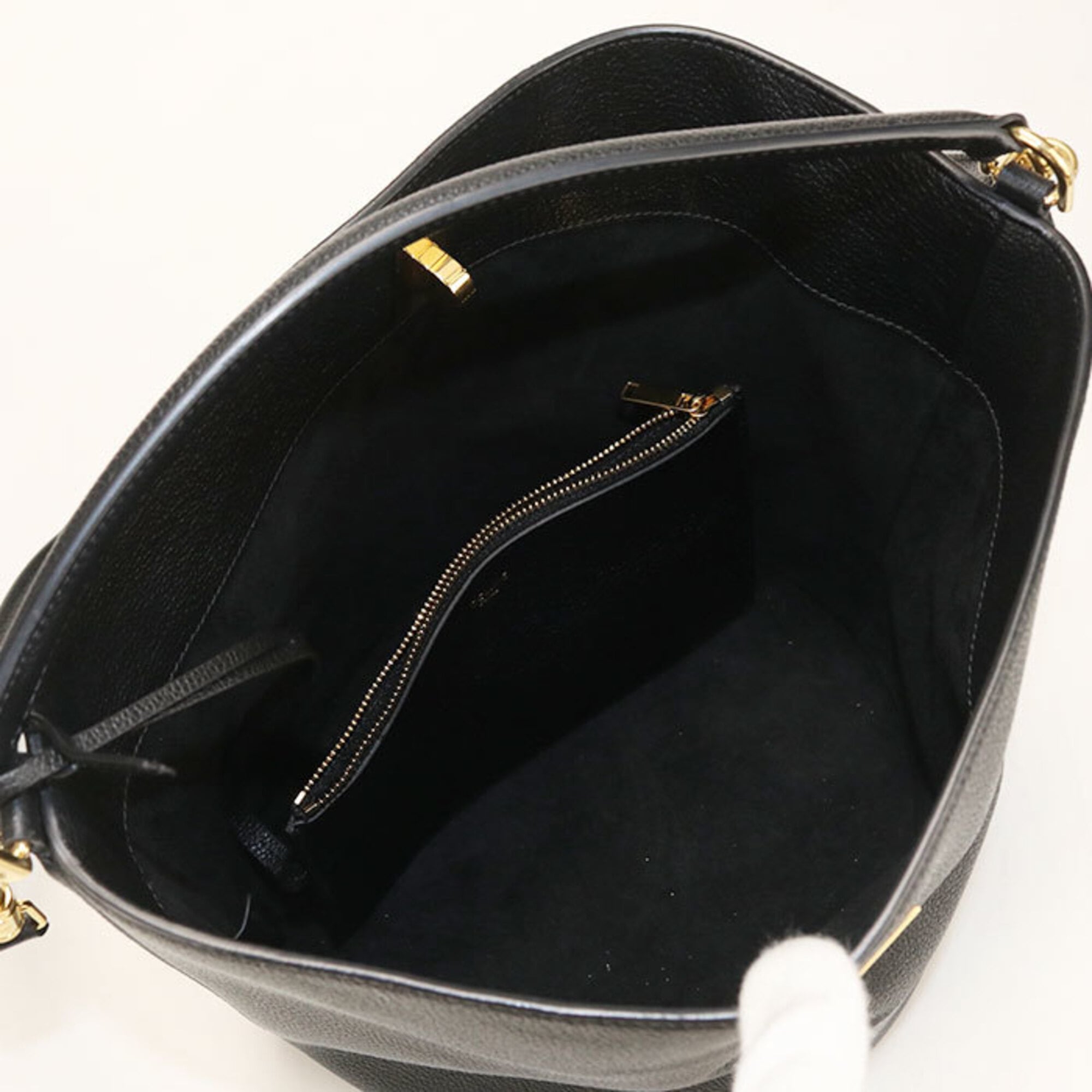 Celine Black Leather Handbag Pouch (Pre-Owned)