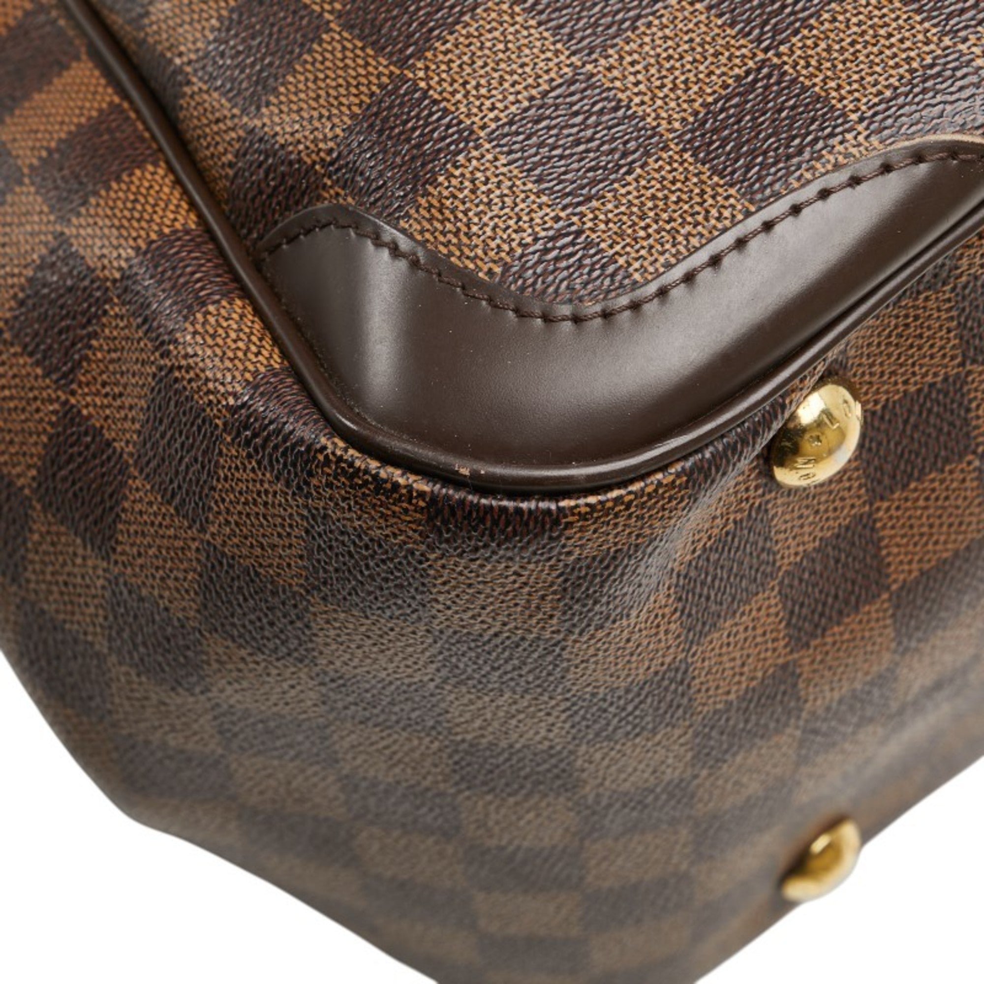 Louis Vuitton Damier Brown Pvc Leather Handbag (Pre-Owned)