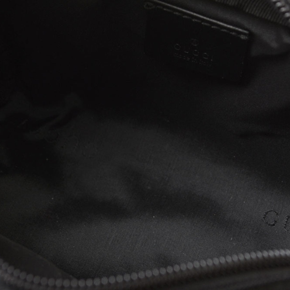 Gucci Black Leather Nylon Pouch (Pre-Owned)