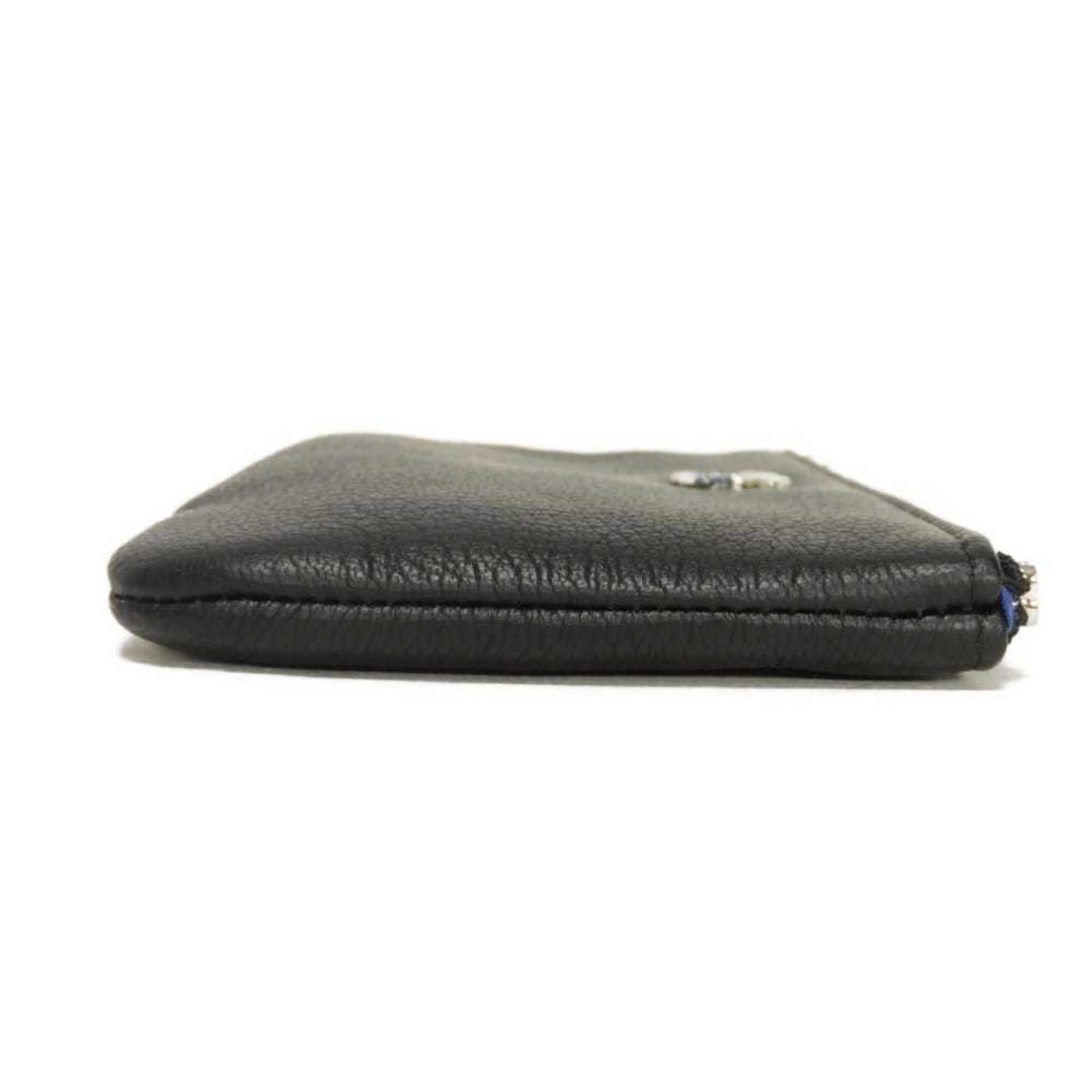 Chanel Black Leather Coin Purse/Coin Case (Pre-Owned)