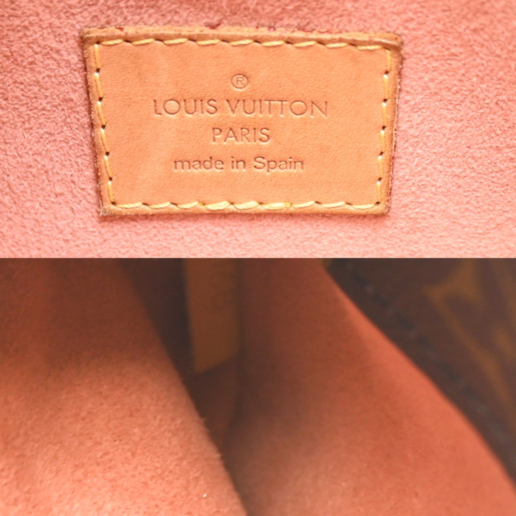 Louis Vuitton Brown Pink Monogram Handbag (Pre-Owned)