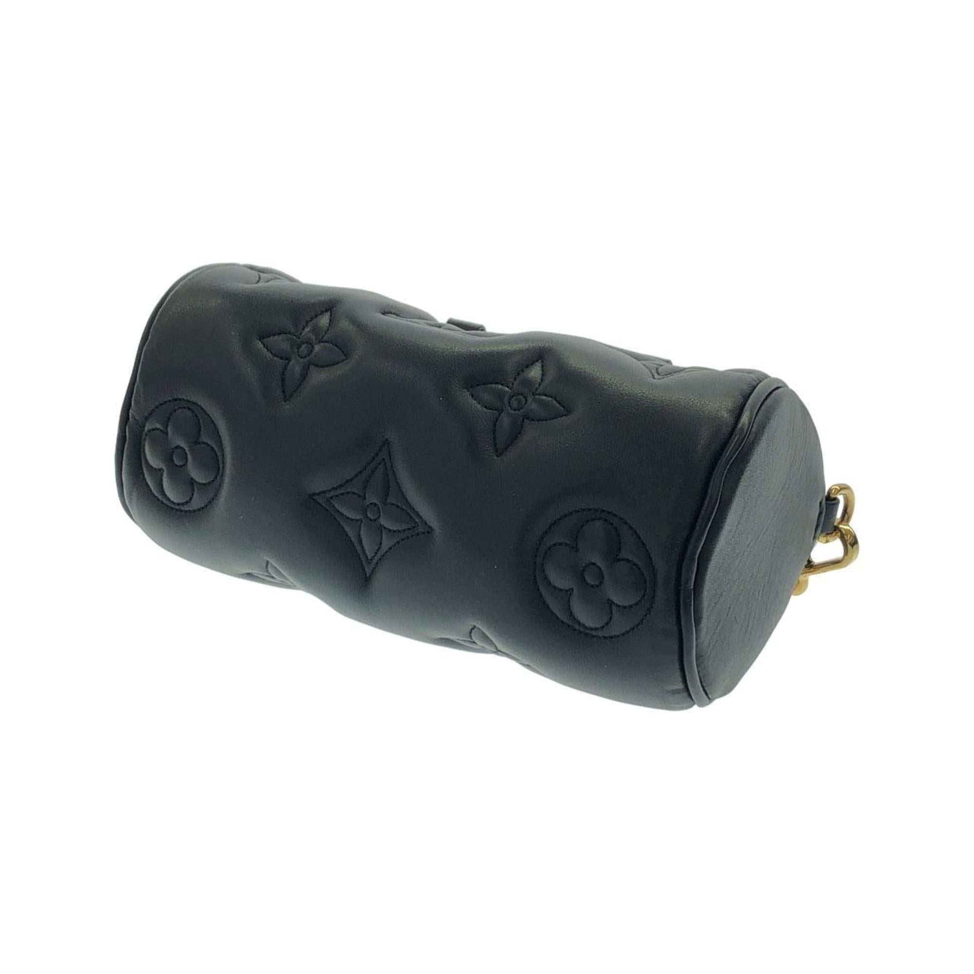 Louis Vuitton Black Leather Shoulder Bag (Pre-Owned)