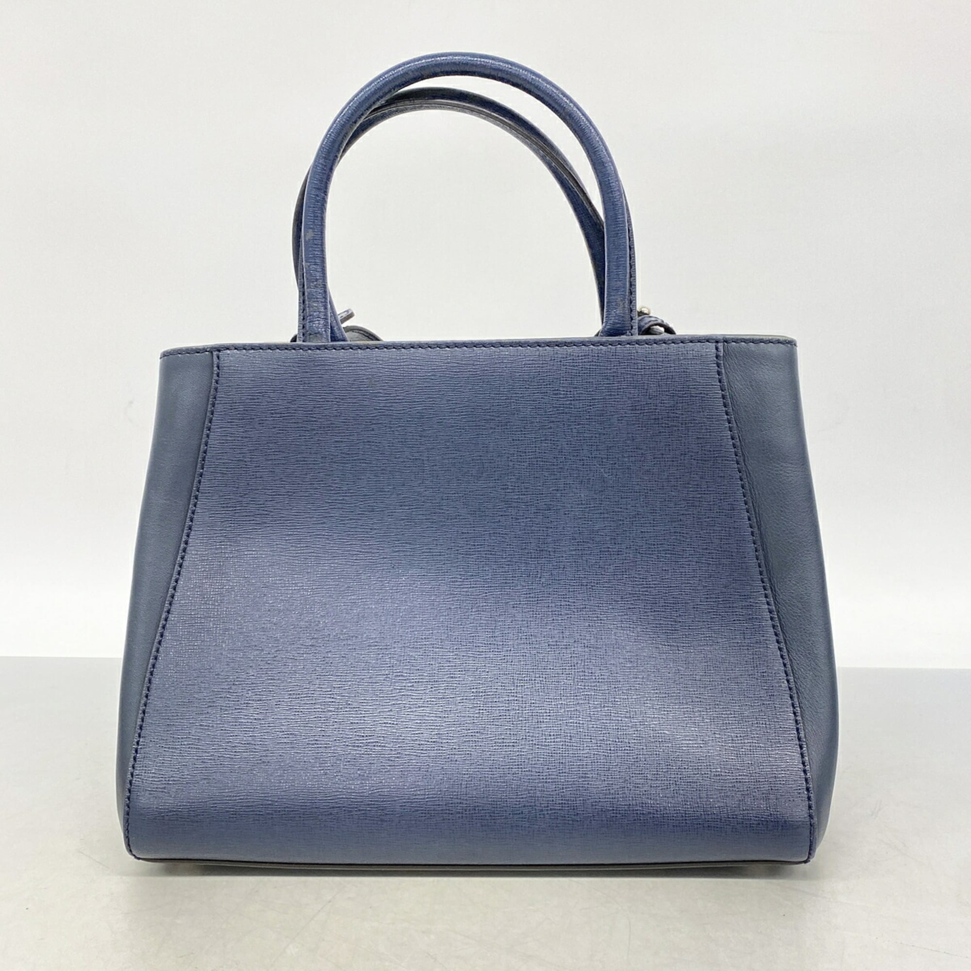Fendi Navy Leather Handbag (Pre-Owned)