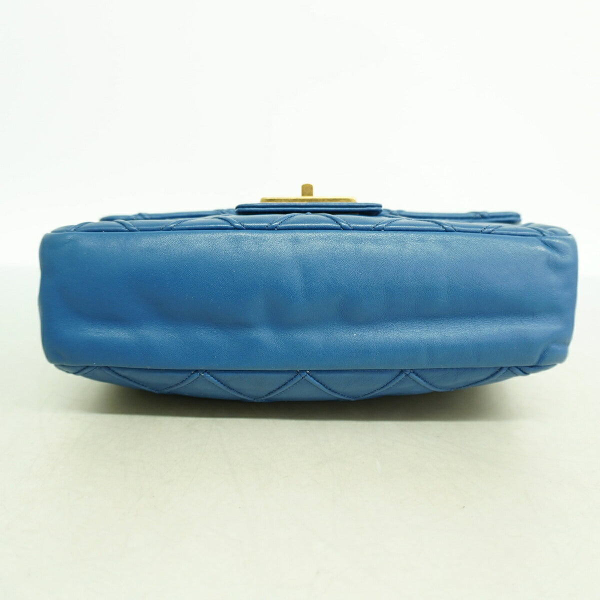Chanel Blue Leather Shoulder Bag (Pre-Owned)