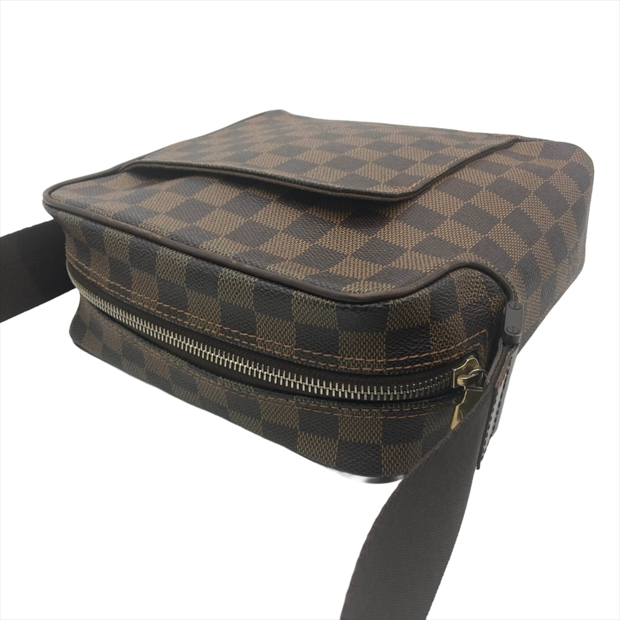 Louis Vuitton Brown Damier Canvas Ebene Damier Canvas Shoulder Bag (Pre-Owned)