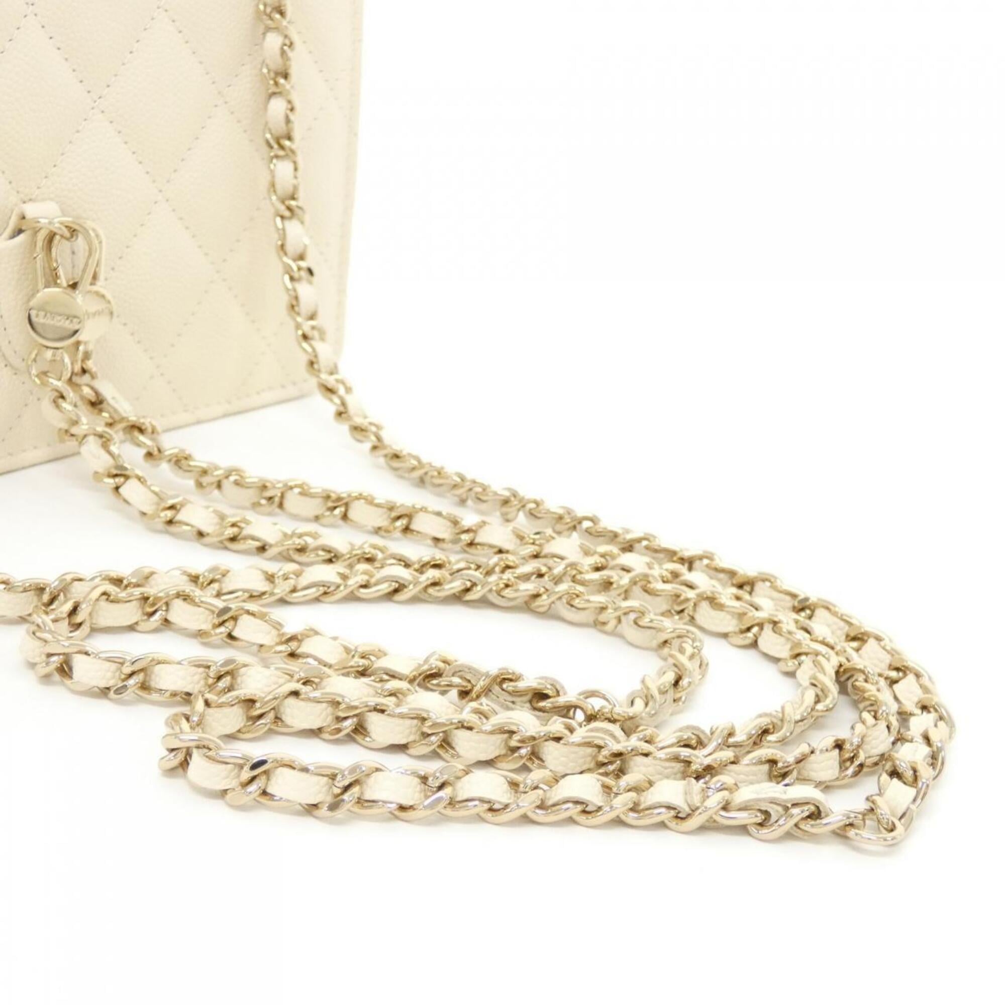 Chanel Ivory Grained Calfskin Backpack (Pre-Owned)