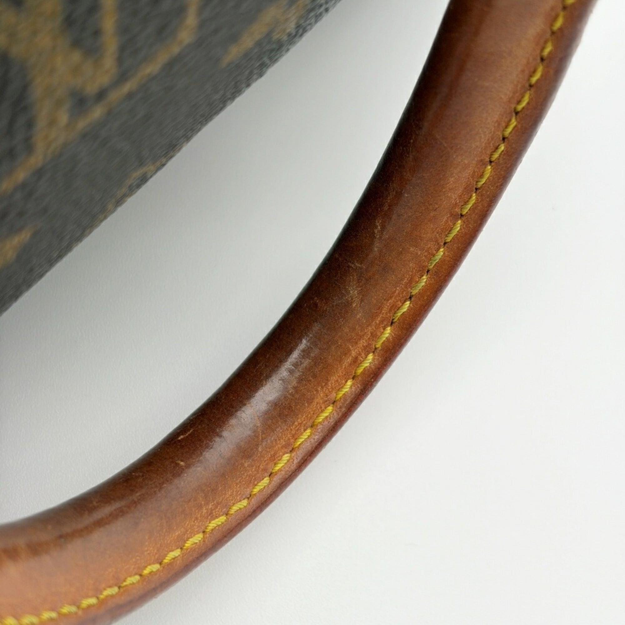 Louis Vuitton Brown Monogram Canvas Leather Boston Bag (Pre-Owned)
