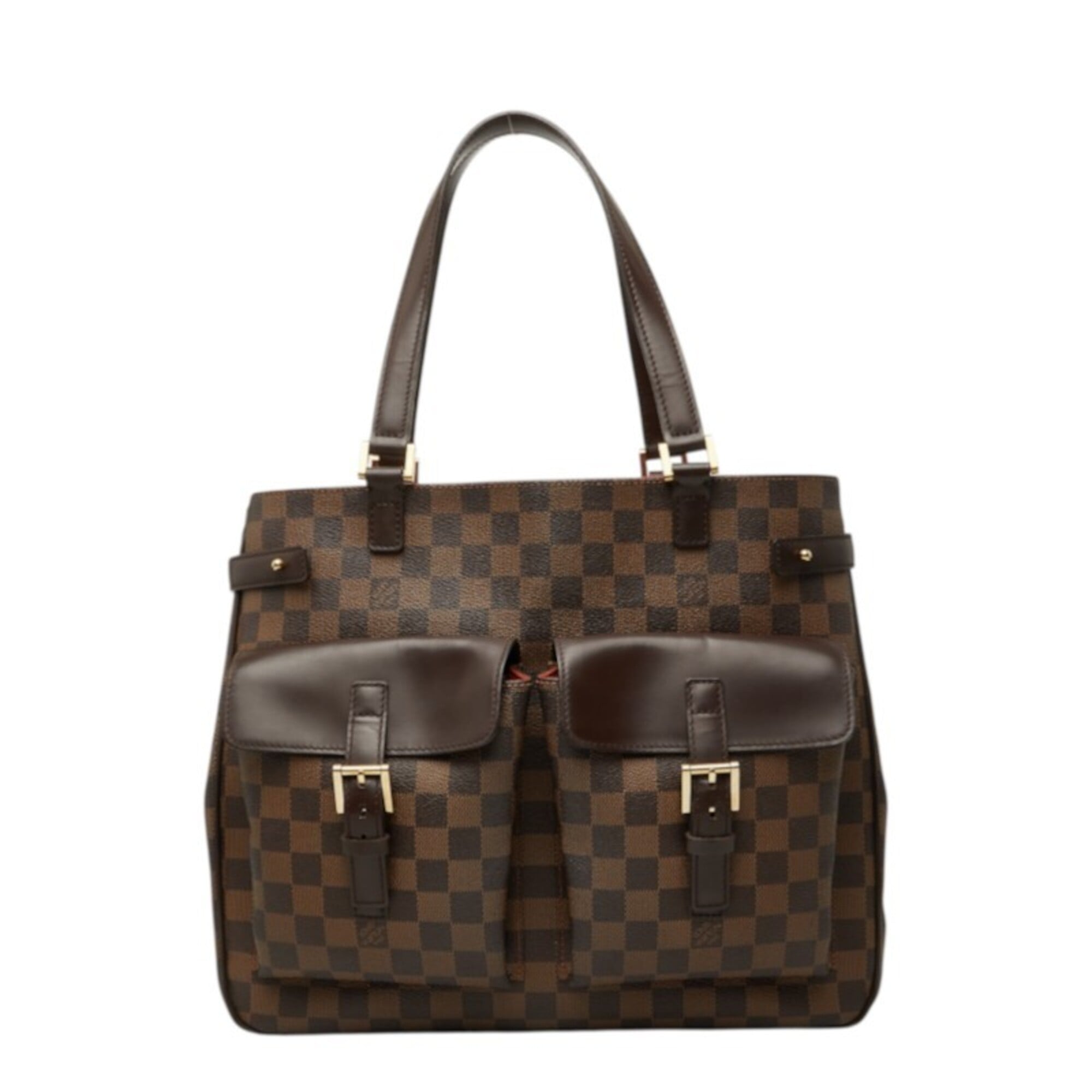 Louis Vuitton Brown Pvc Leather Shoulder Bag Tote Bag (Pre-Owned)